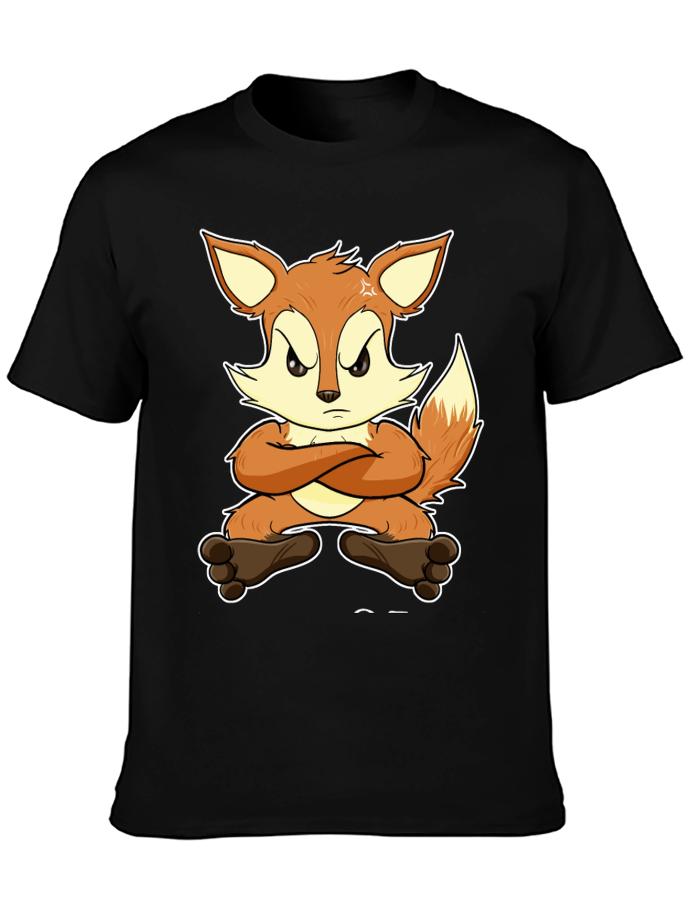 Angry Fox Cartoon T-Shirt - Unisex