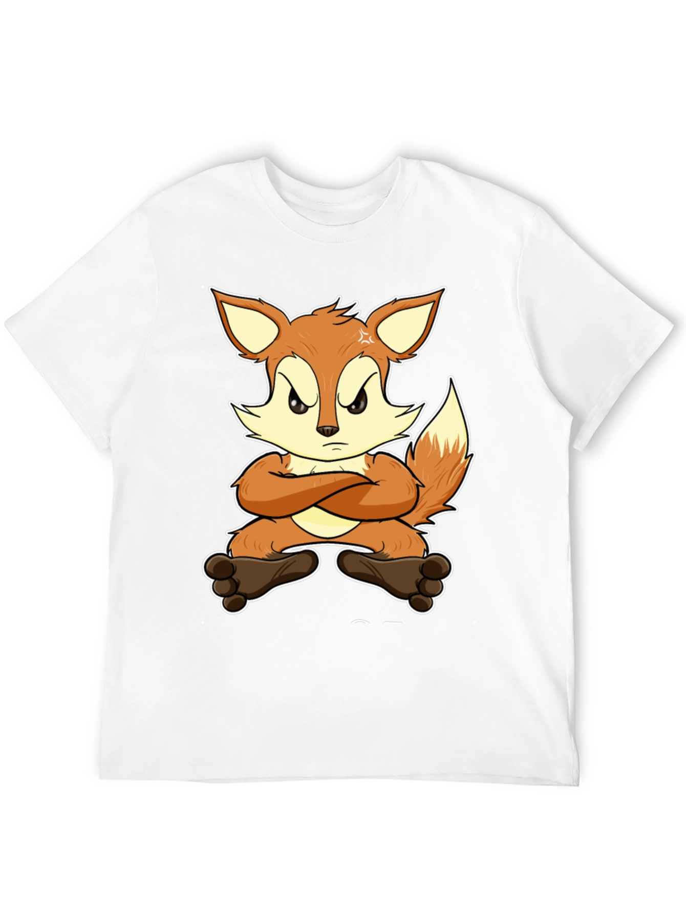 Angry Fox Cartoon T-Shirt - Unisex