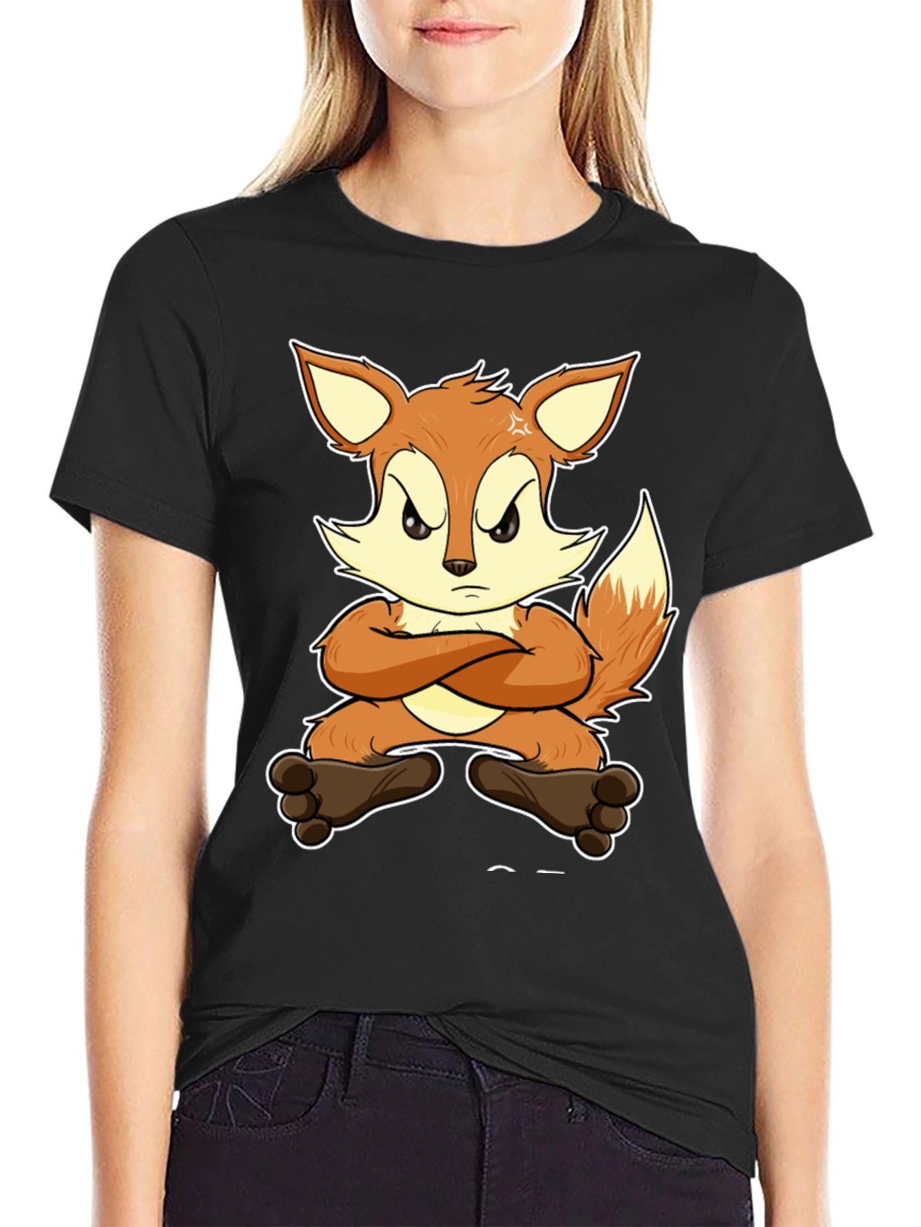 Angry Fox Cartoon T-Shirt - Unisex