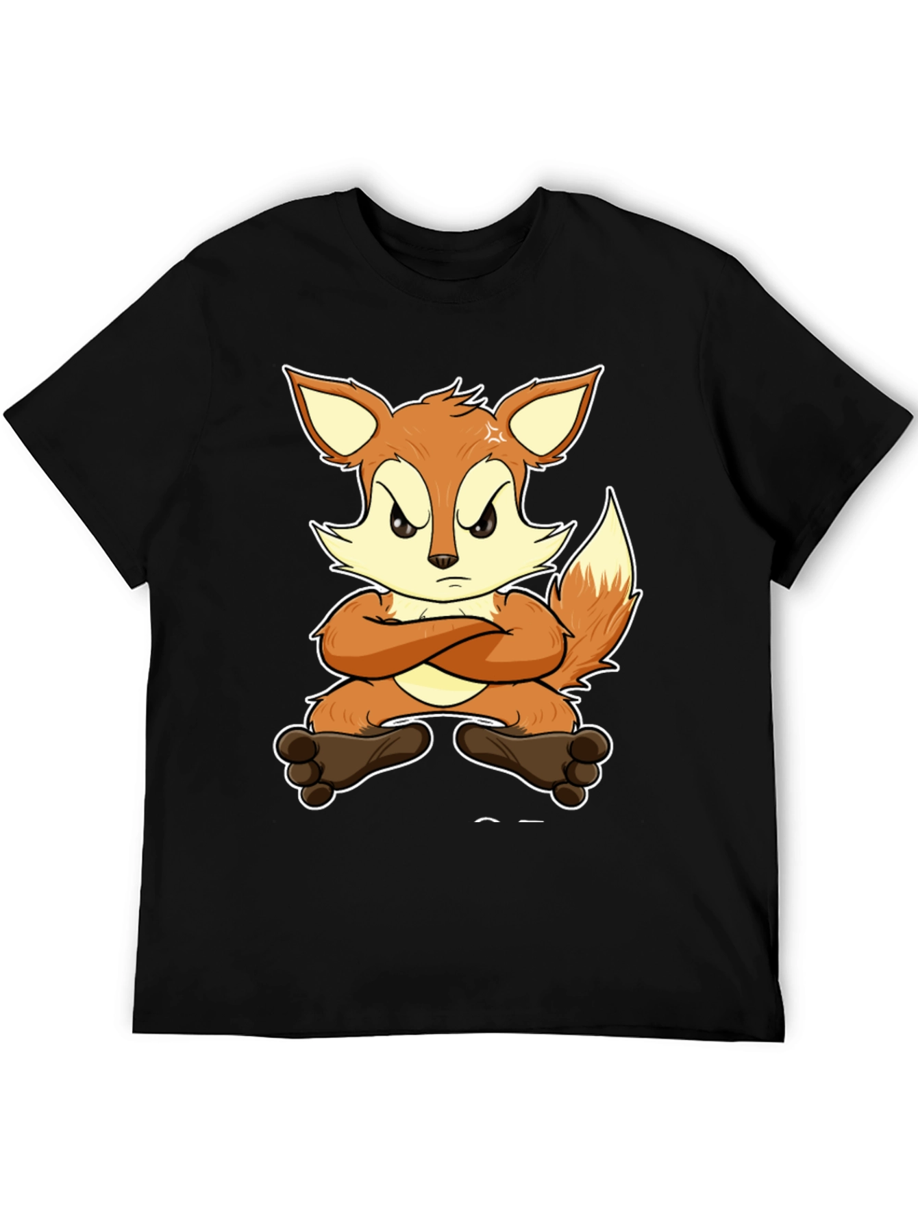 Angry Fox Cartoon T-Shirt - Unisex