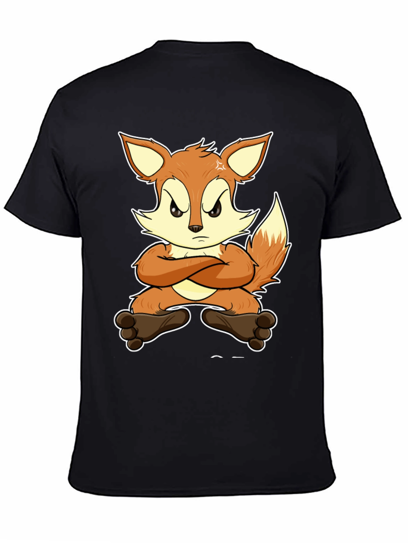 Angry Fox Cartoon T-Shirt - Unisex