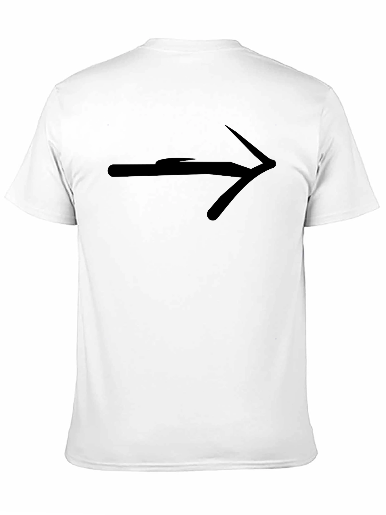 Mens Black T-Shirt with Arrow Graphic