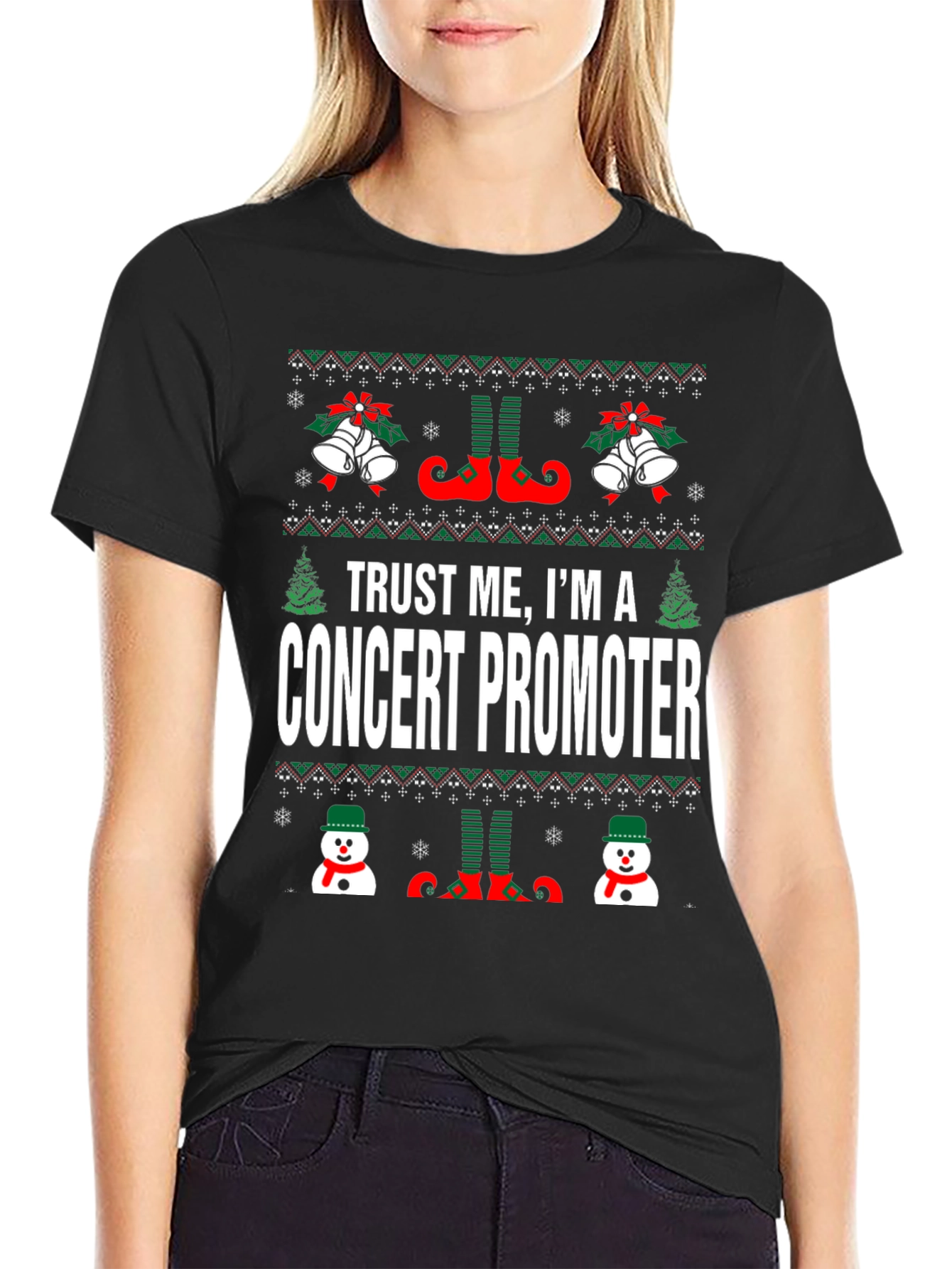 Trust Me Im A Concert Promoter Christmas T-Shirt