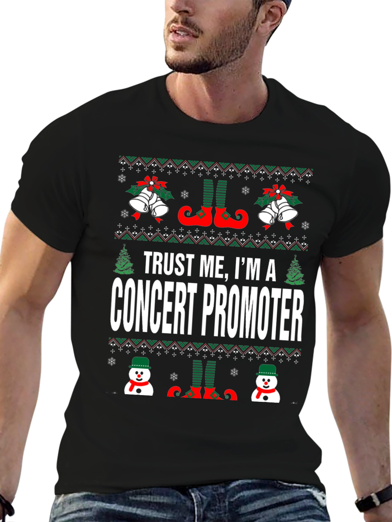 Trust Me Im A Concert Promoter Christmas T-Shirt