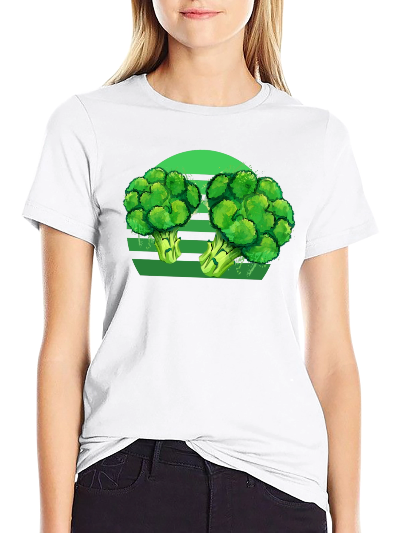Broccoli Retro T-Shirt - Funny Vegan Tee