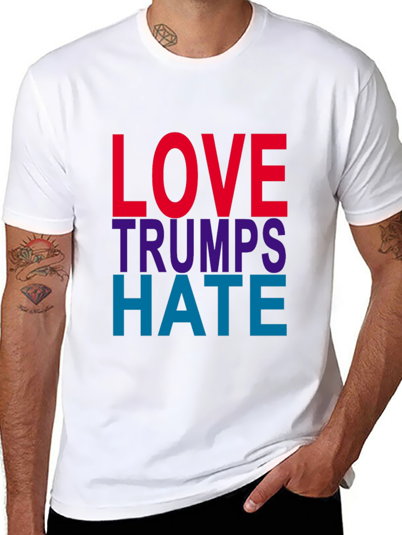 Love Trumps Hate T-Shirt - Political Statement Tee