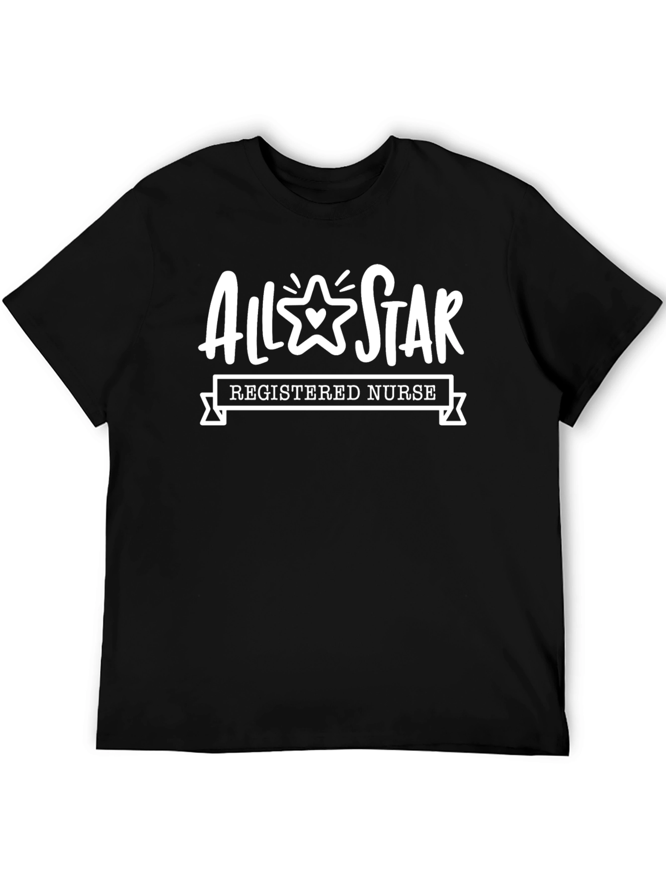 All-Star Registered Nurse Black T-Shirt