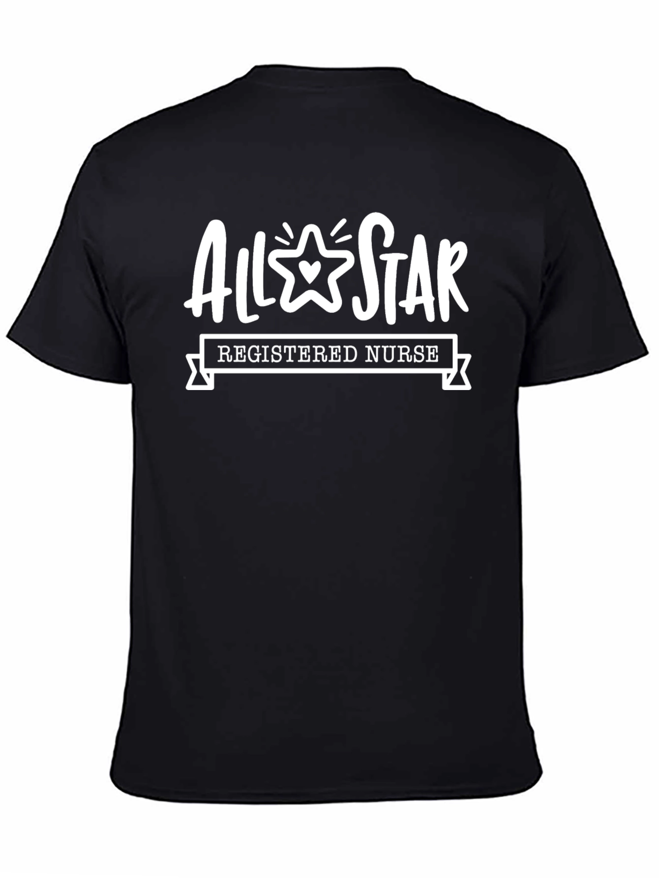 All-Star Registered Nurse Black T-Shirt