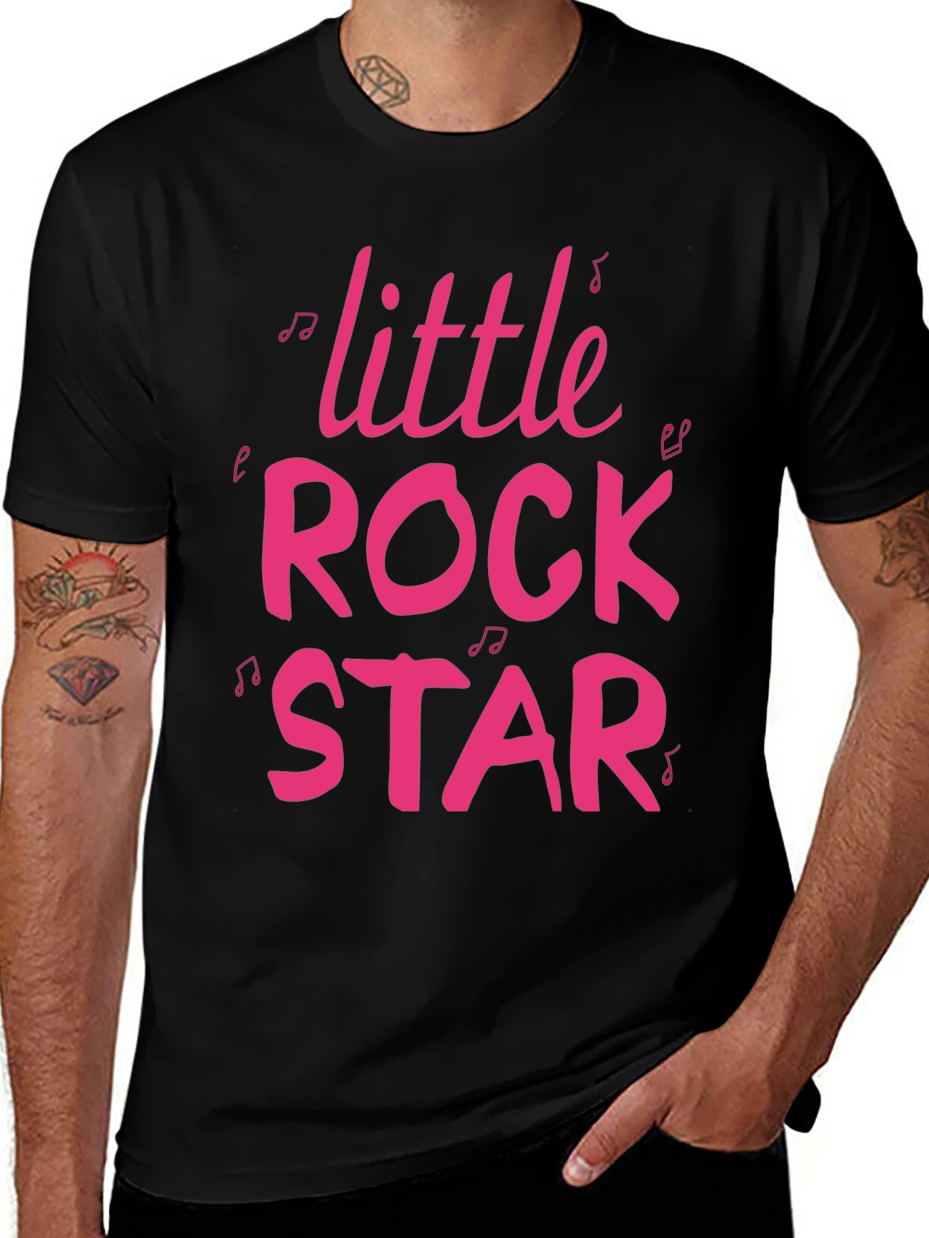 Little Rock Star Graphic Tee - Black