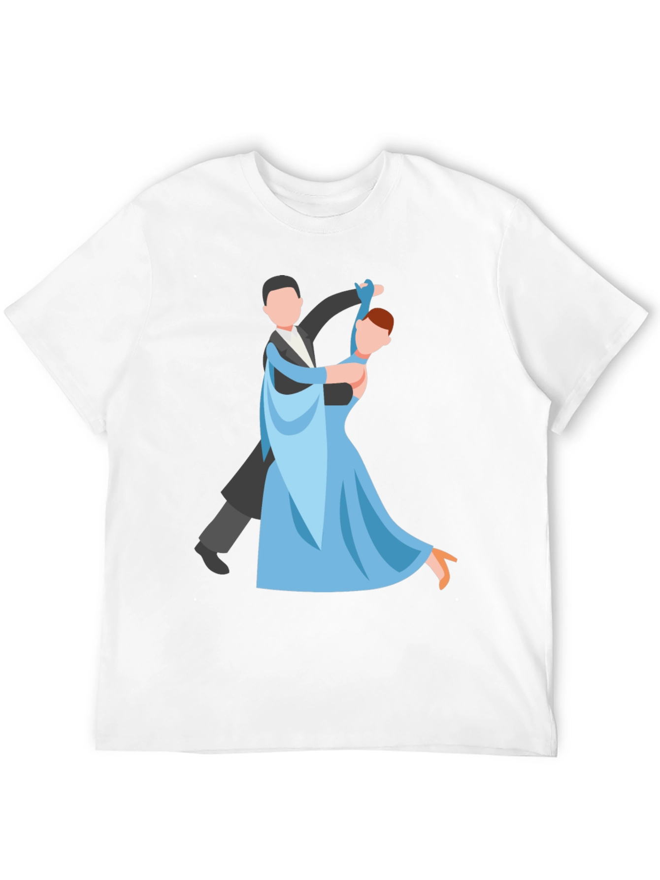 Dancing Couple Graphic Tee - Black Cotton T-Shirt