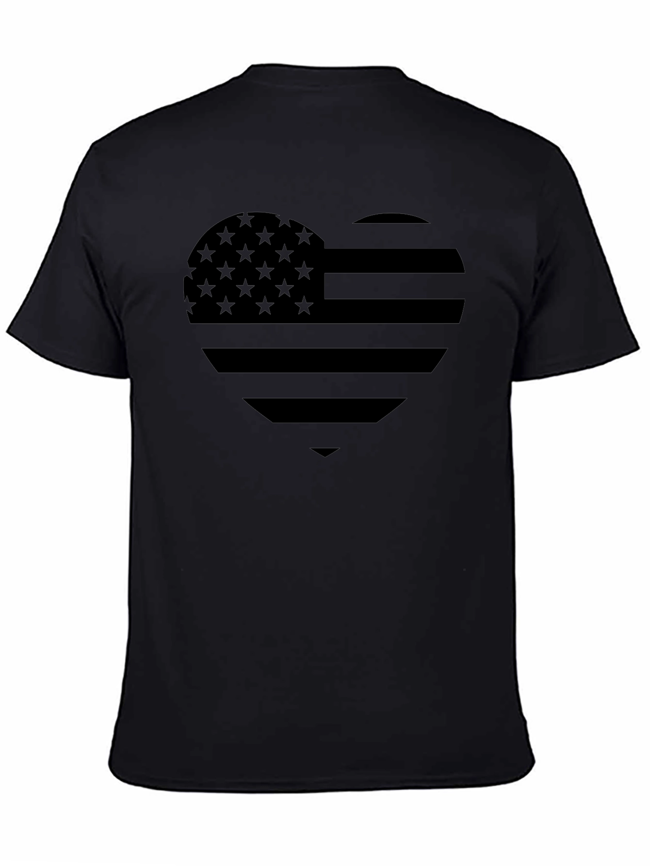 American Flag Heart T-Shirt - Patriotic Tee