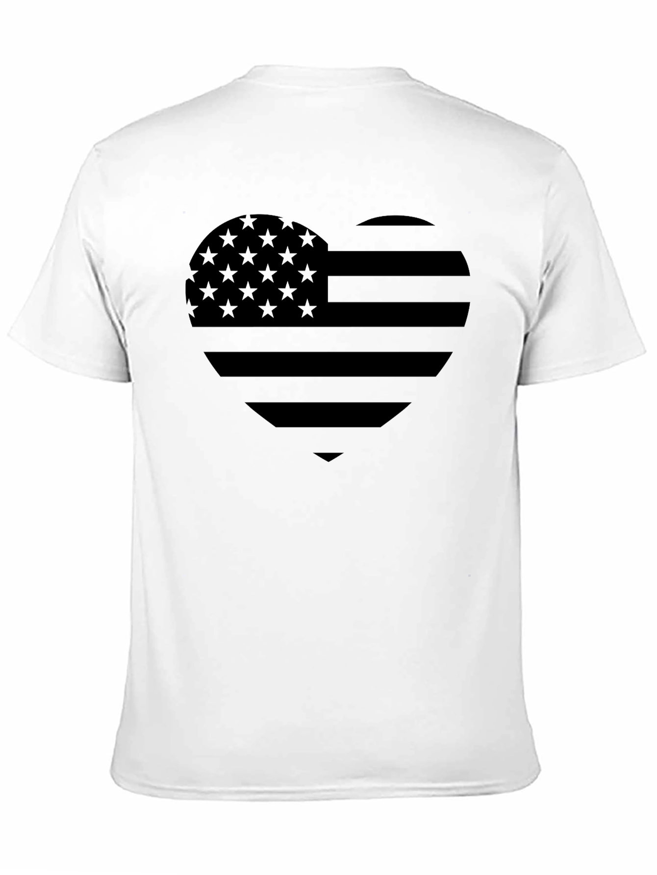 American Flag Heart T-Shirt - Patriotic Tee