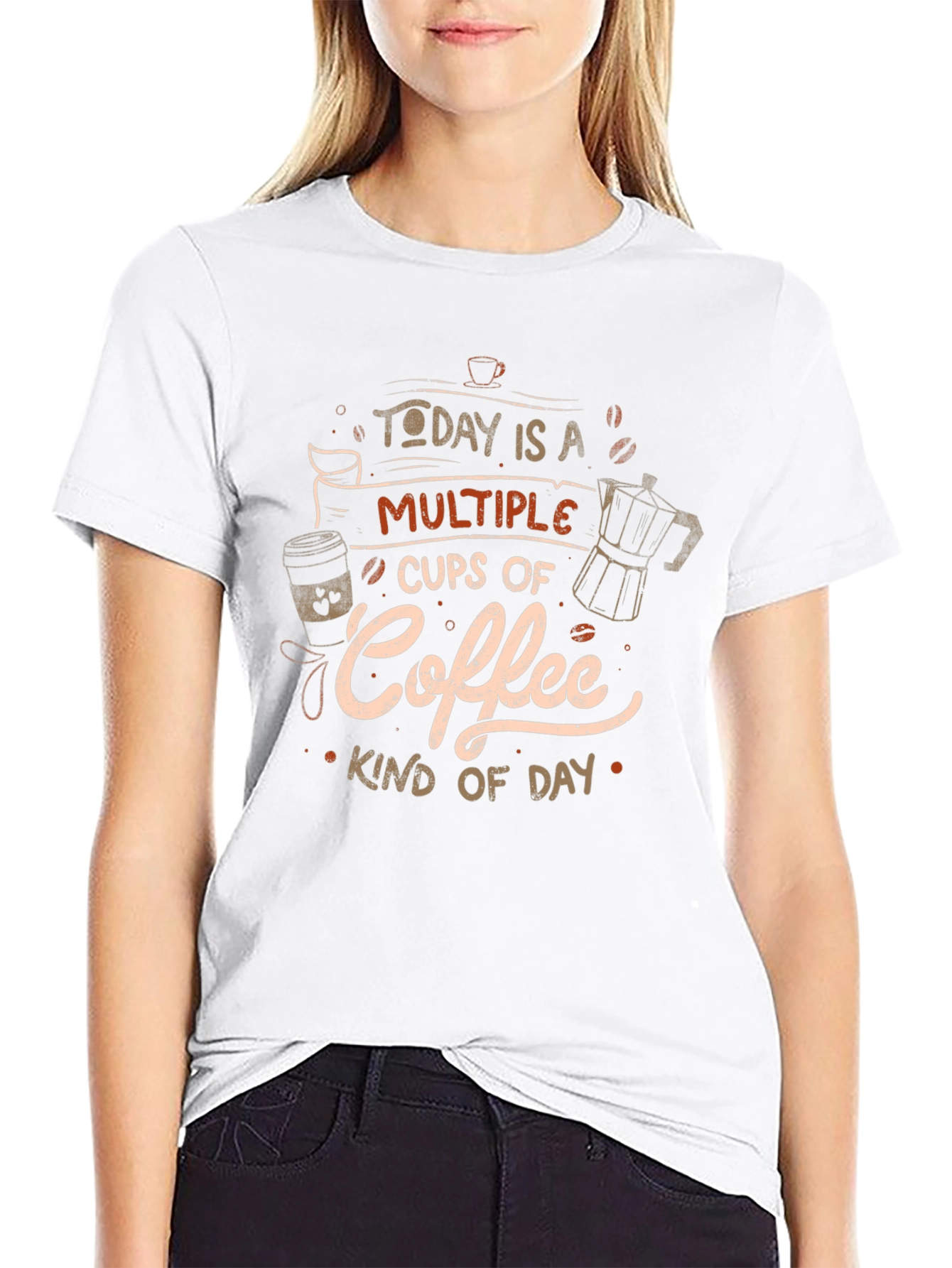 Coffee Kind of Day Graphic Tee - Black
