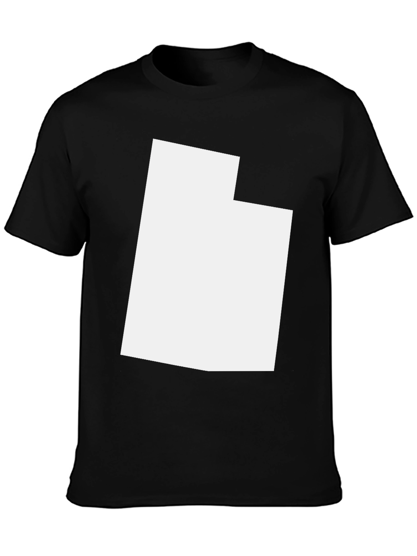 Utah State Outline Graphic Tee - Black T-Shirt