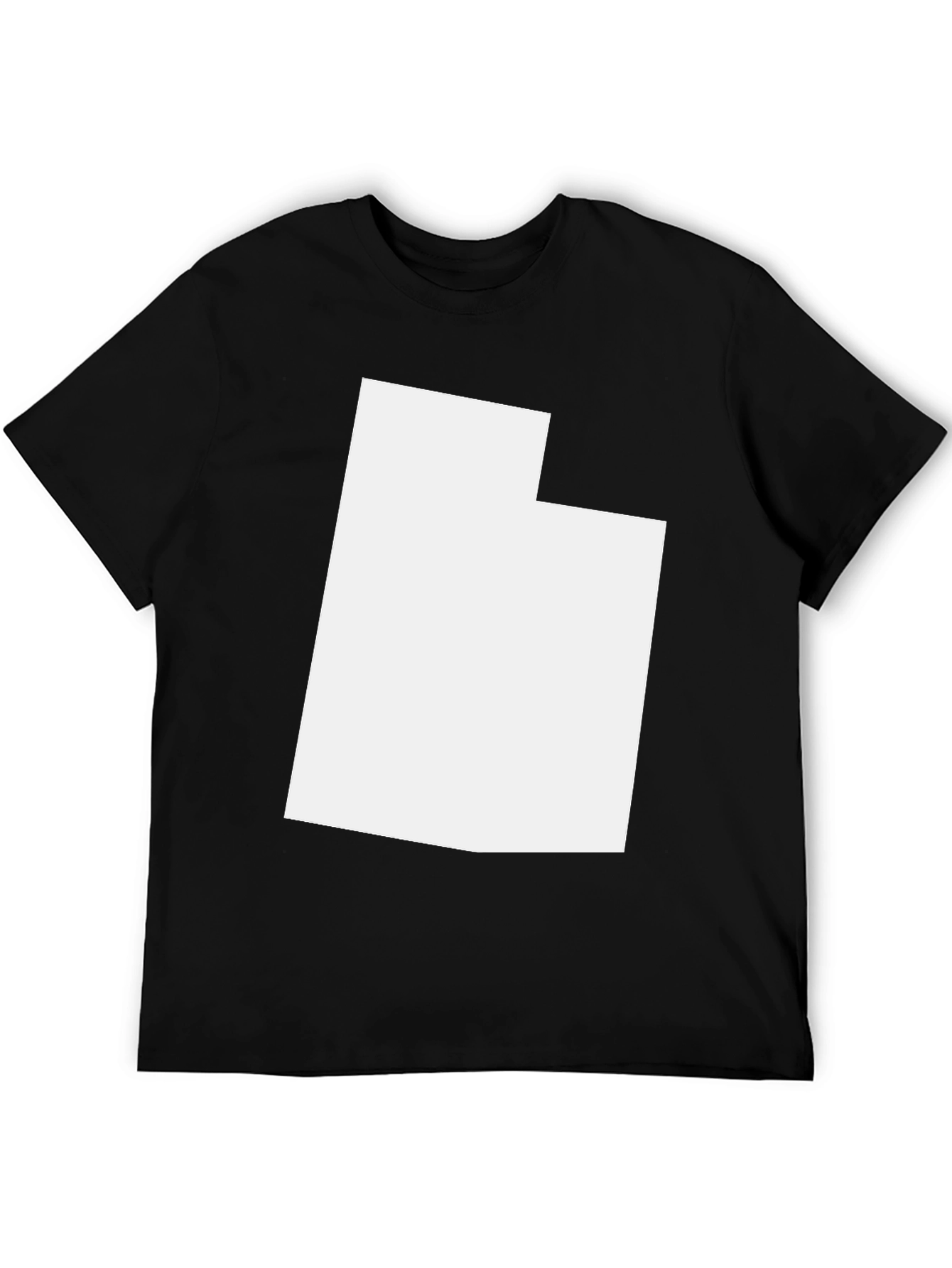 Utah State Outline Graphic Tee - Black T-Shirt
