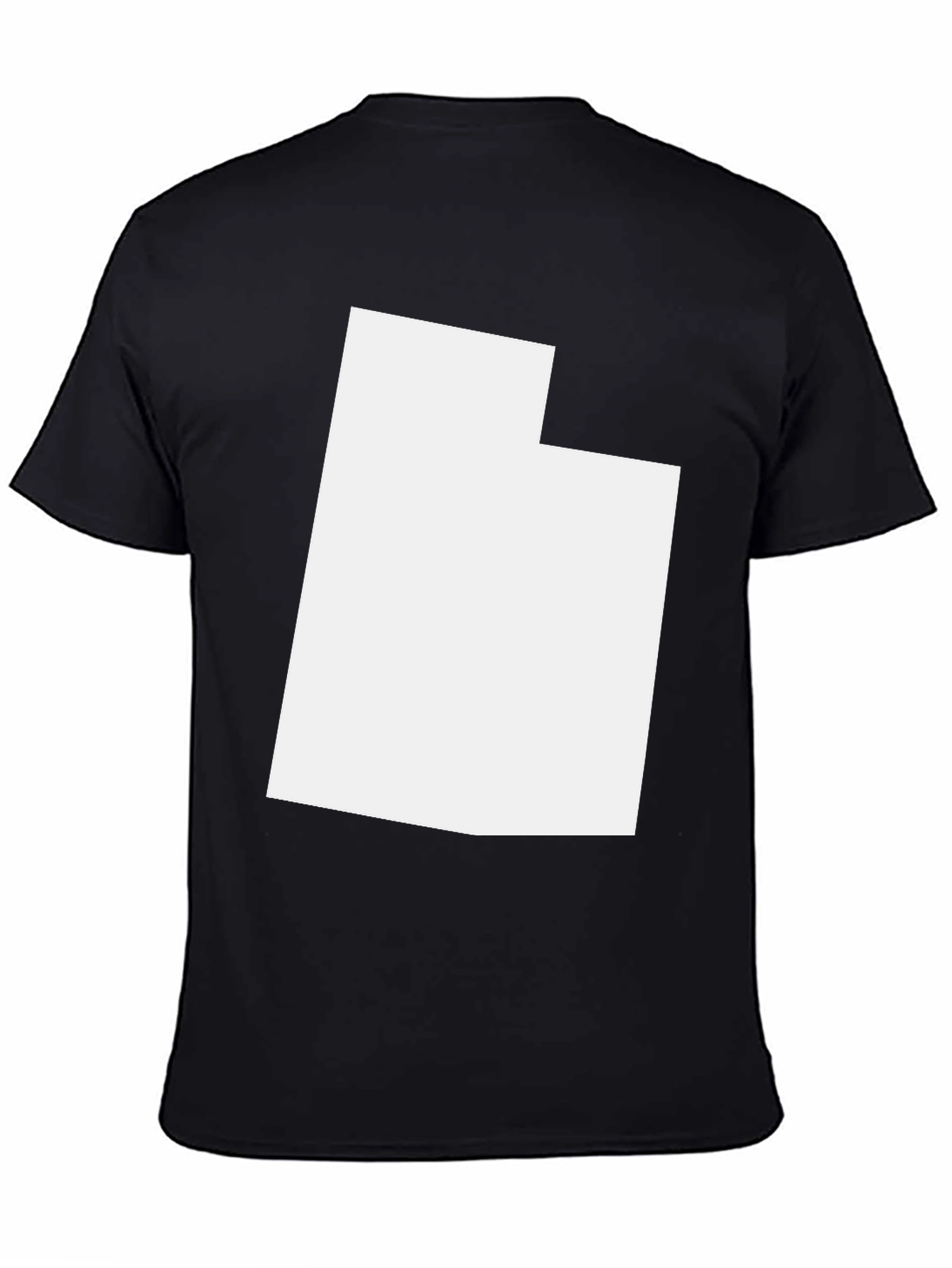 Utah State Outline Graphic Tee - Black T-Shirt