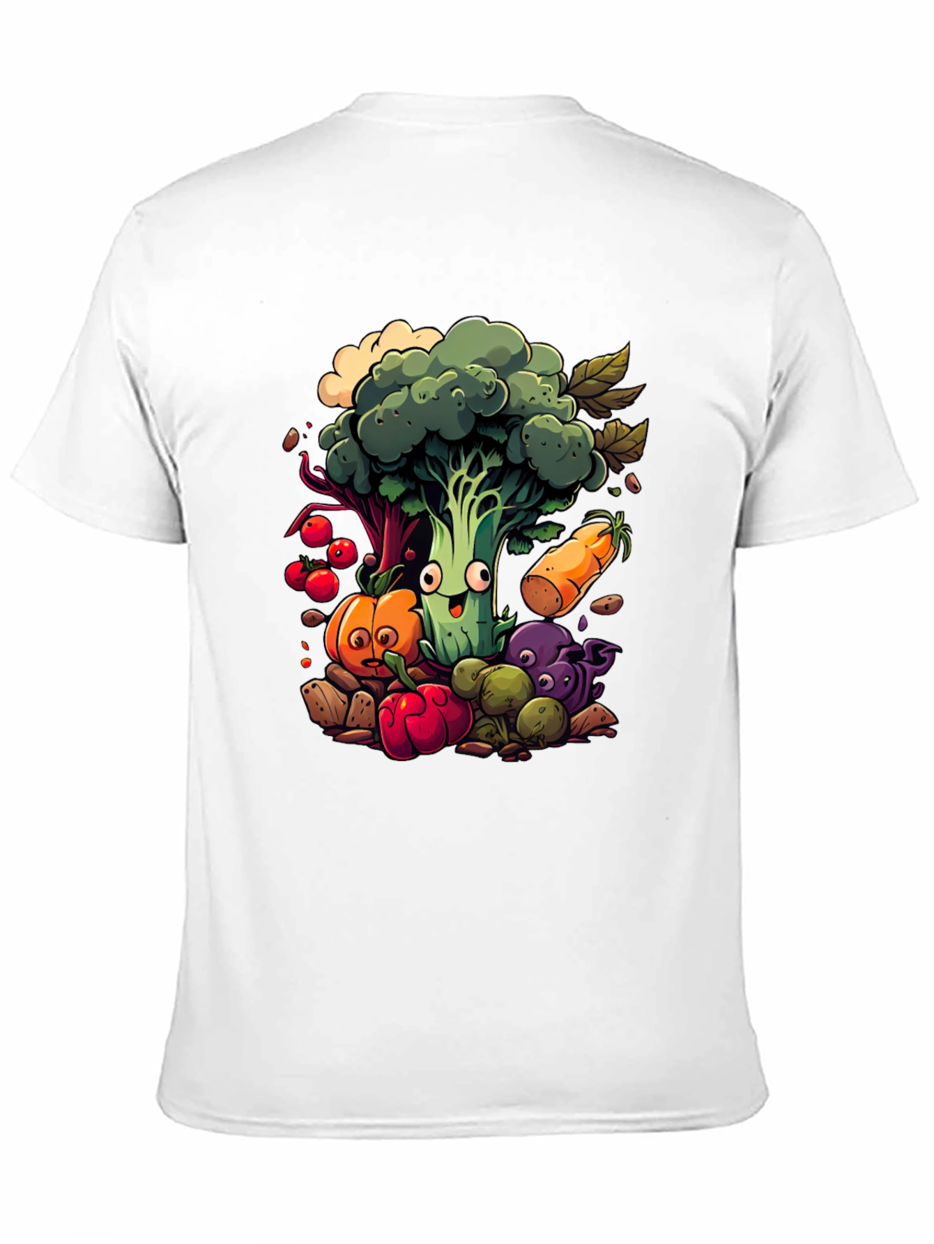 Vegetable Cartoon Graphic Tee