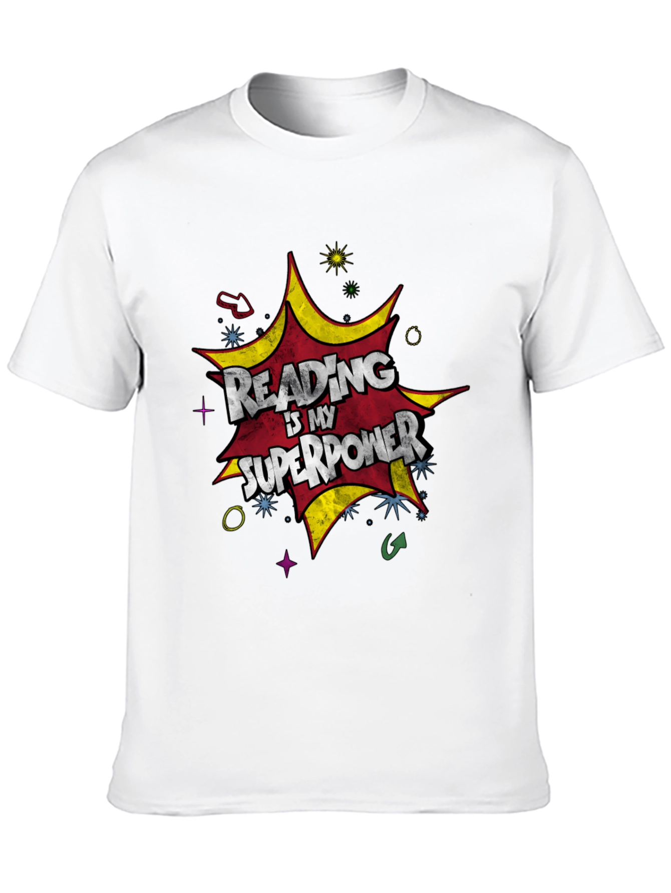 Reading is My Superpower Graphic T-Shirt