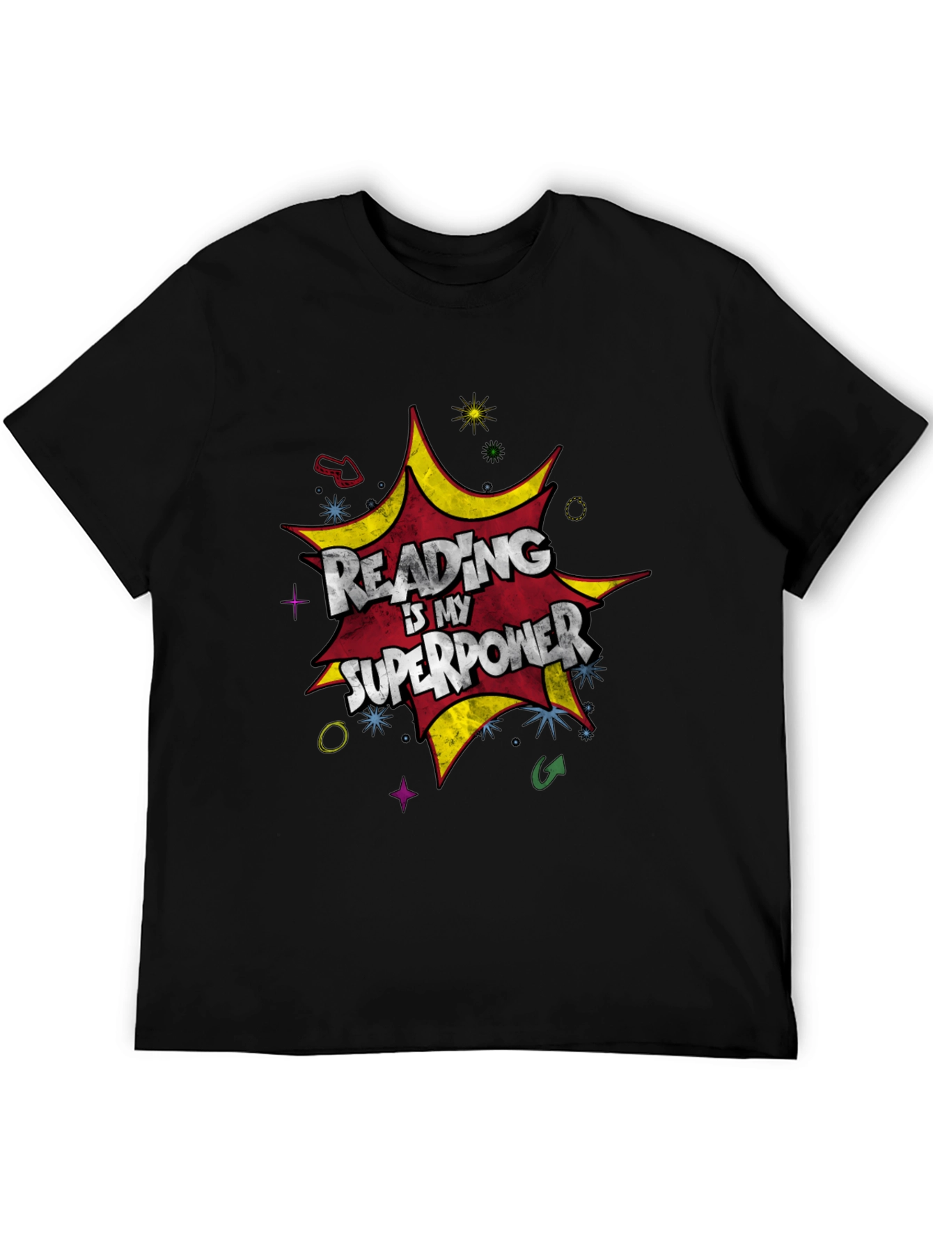 Reading is My Superpower Graphic T-Shirt