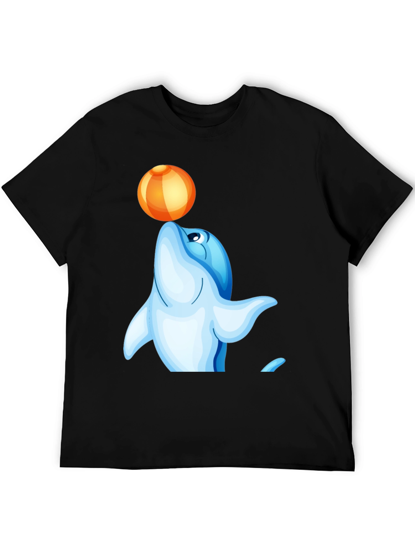 Dolphin with Ball T-Shirt - Unique Design