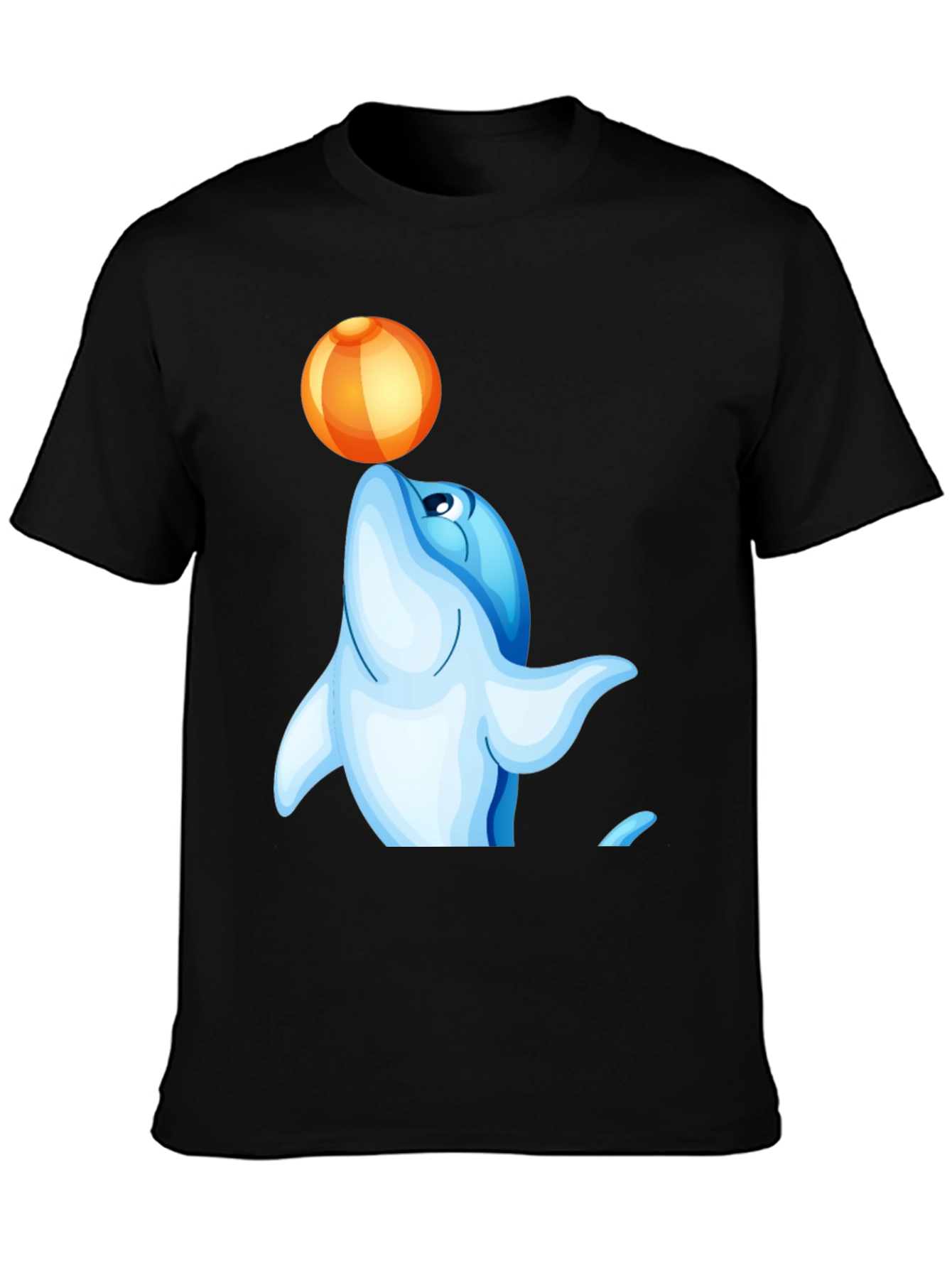 Dolphin with Ball T-Shirt - Unique Design