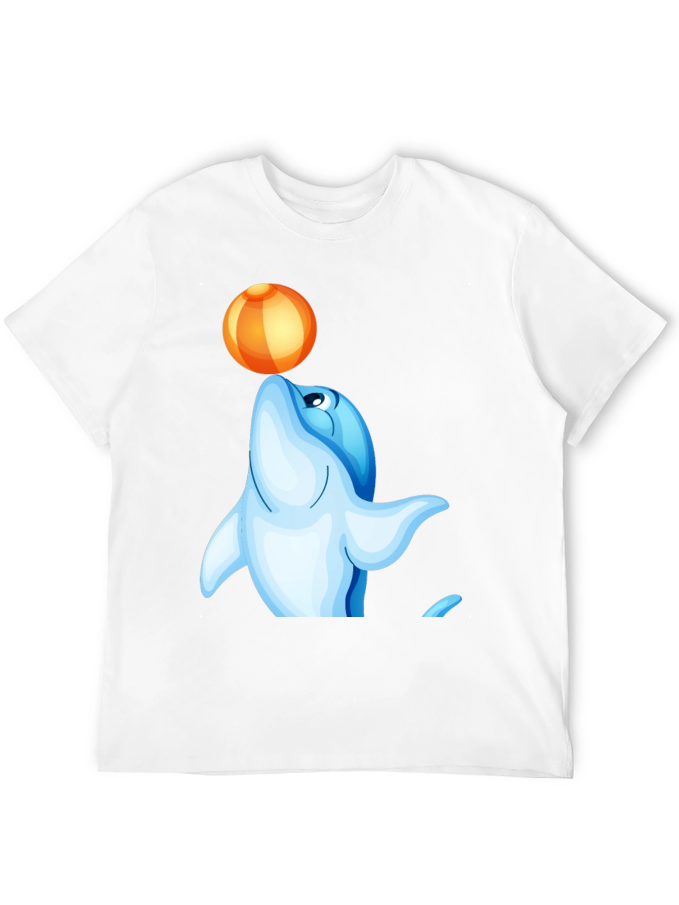 Dolphin with Ball T-Shirt - Unique Design
