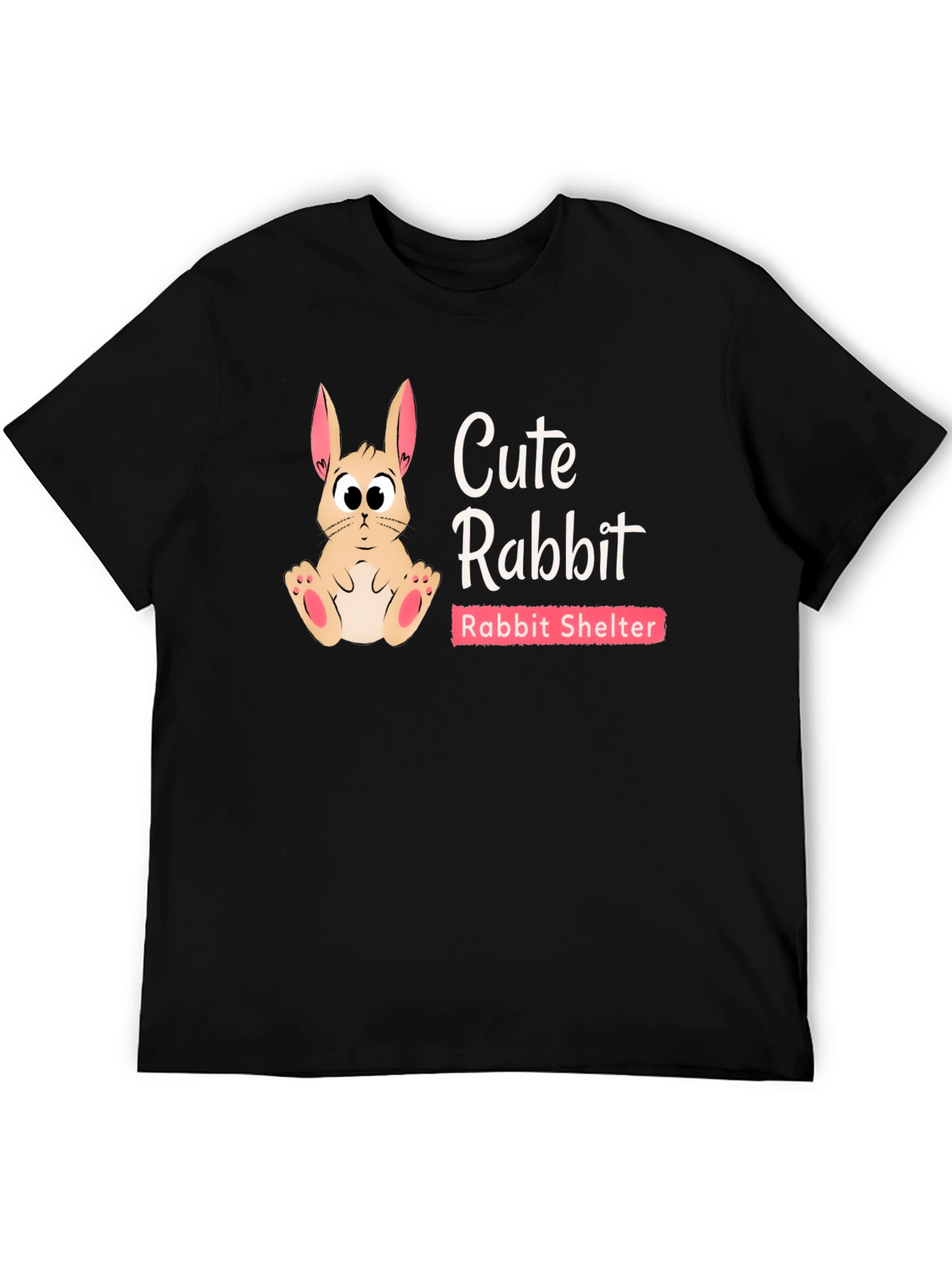 Cute Rabbit Shelter T-Shirt Animal Rescue Tee