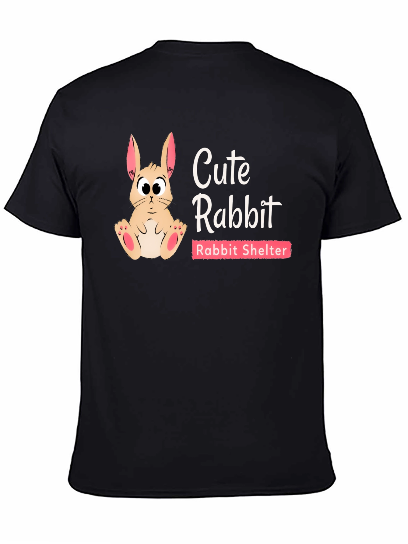 Cute Rabbit Shelter T-Shirt Animal Rescue Tee