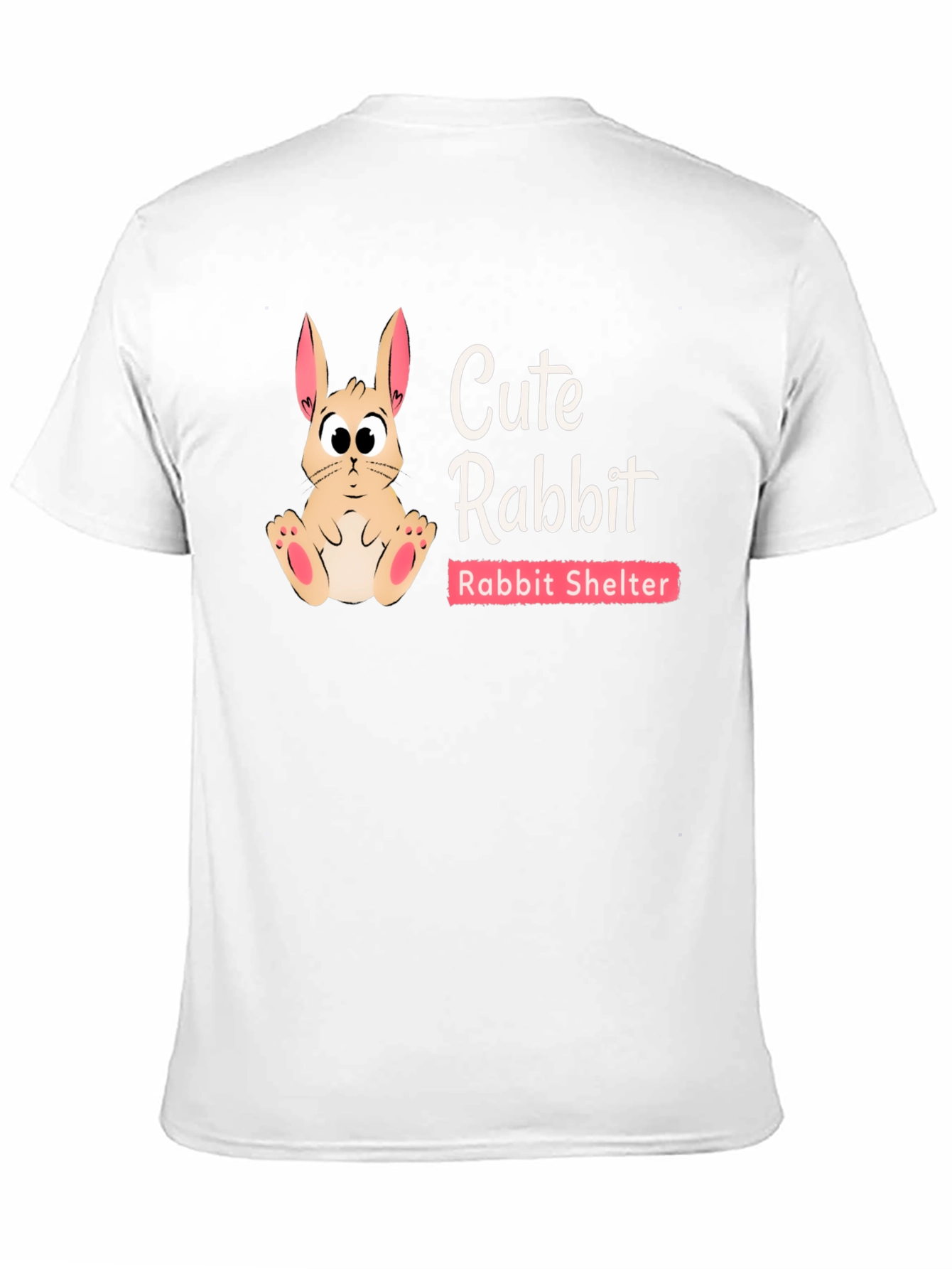 Cute Rabbit Shelter T-Shirt Animal Rescue Tee