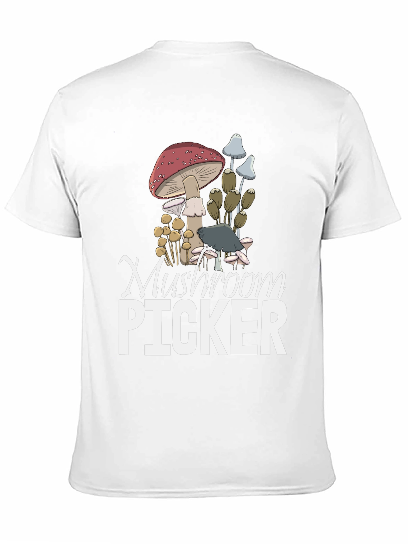 Mushroom Picker Graphic T-Shirt - Nature Lovers Tee