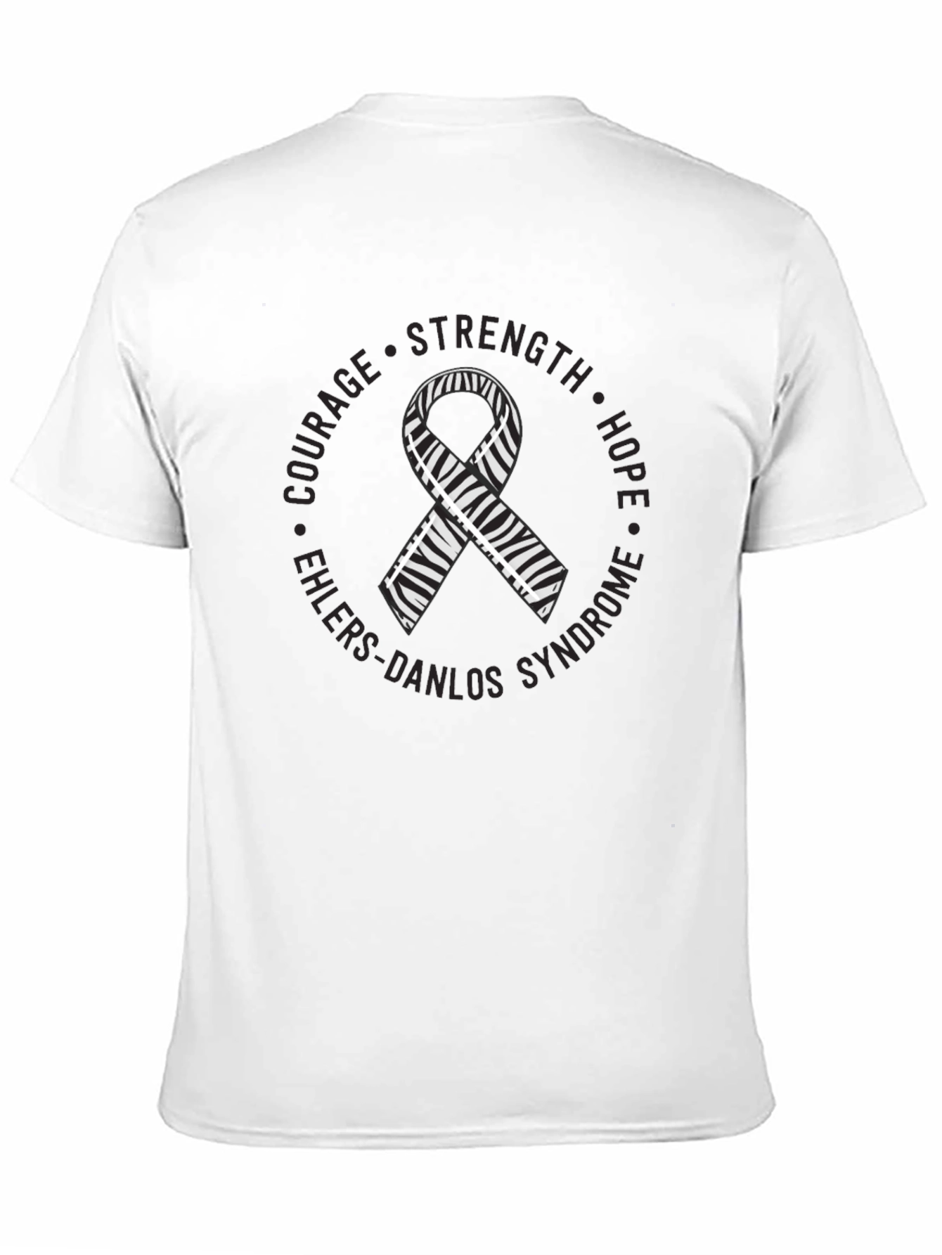 Ehlers-Danlos Syndrome Zebra Ribbon T-Shirt