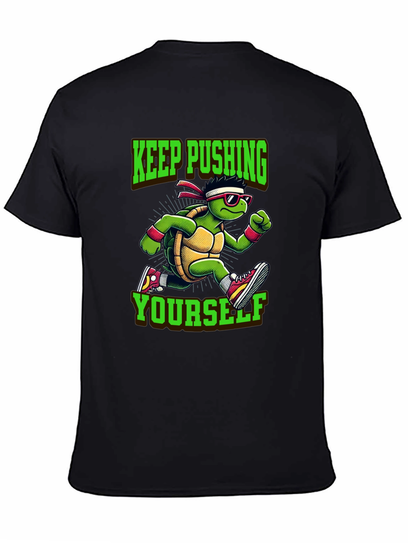 Keep Pushing Turtle Graphic Tee