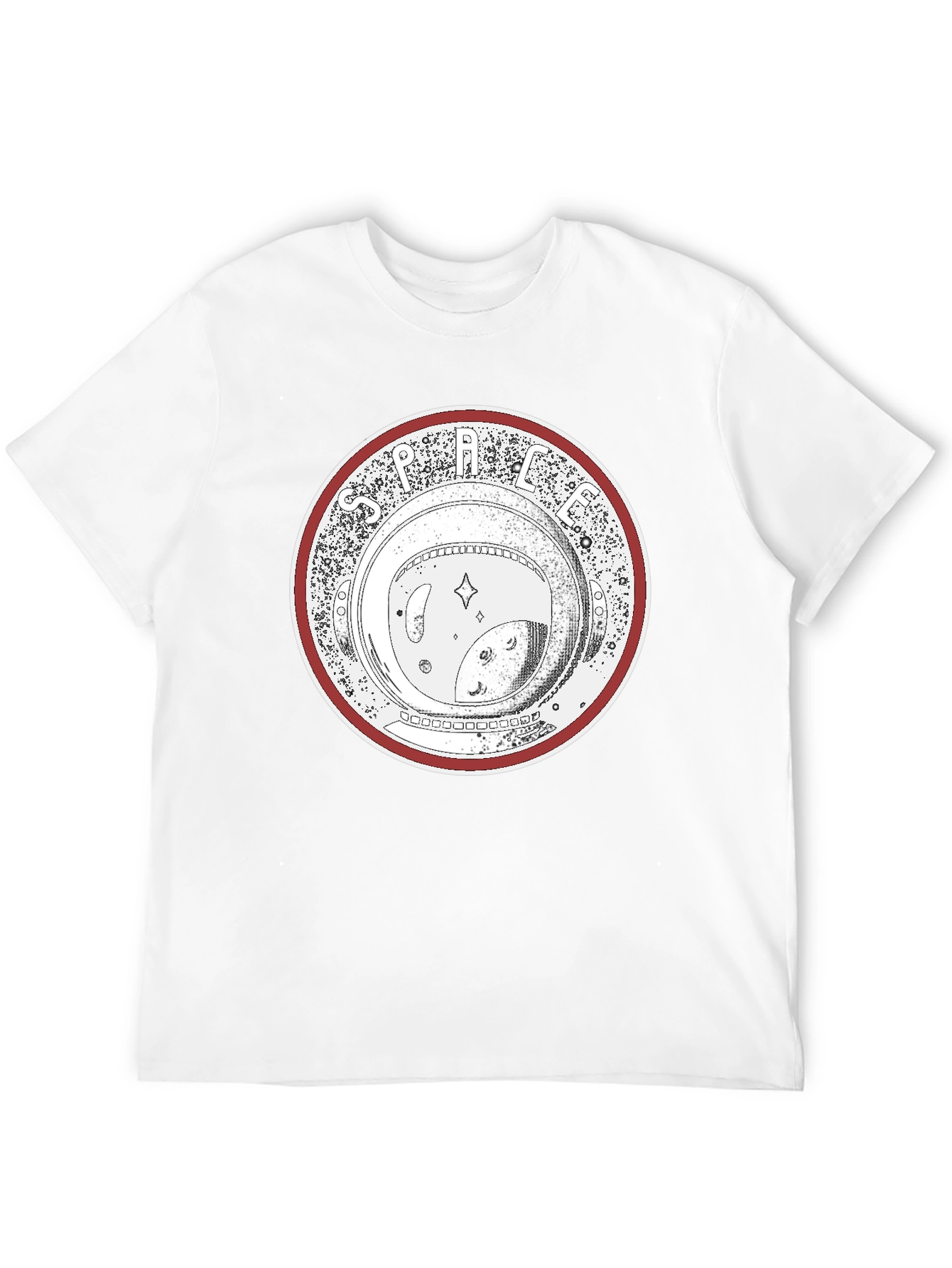Space Lens Graphic T-Shirt - Black