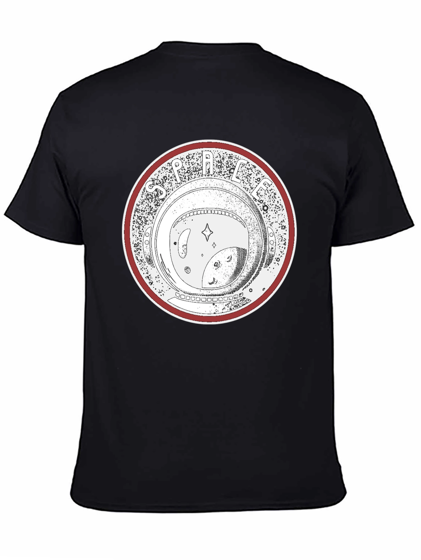Space Lens Graphic T-Shirt - Black