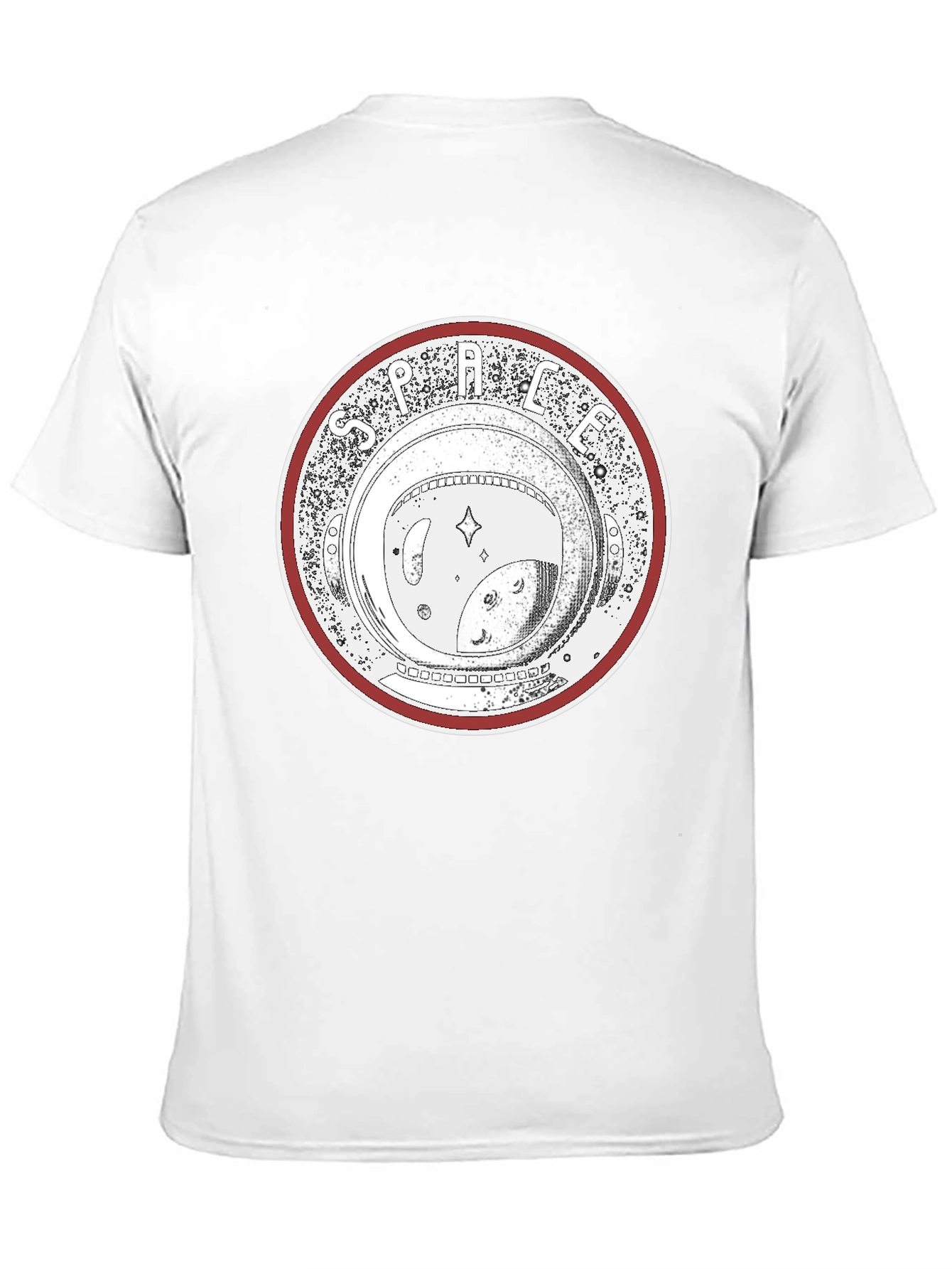 Space Lens Graphic T-Shirt - Black
