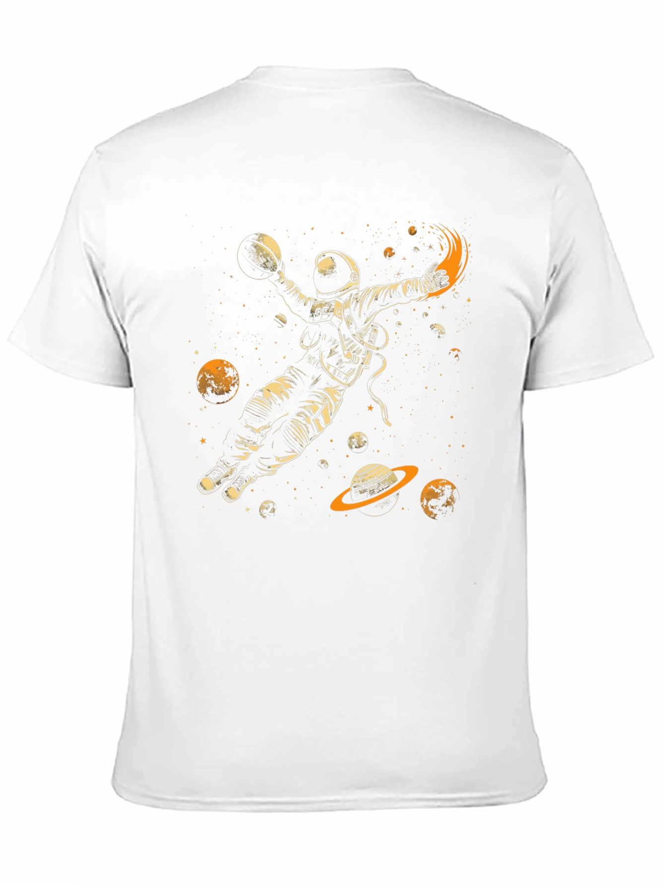 Astronaut Dunking Black T-Shirt