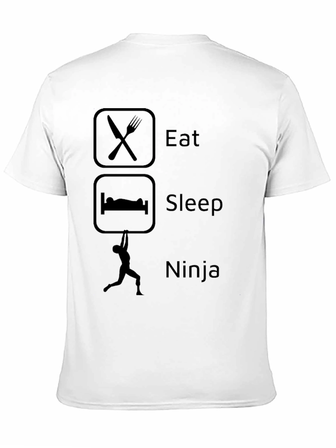 Eat Sleep Ninja T-Shirt - Black Graphic Tee