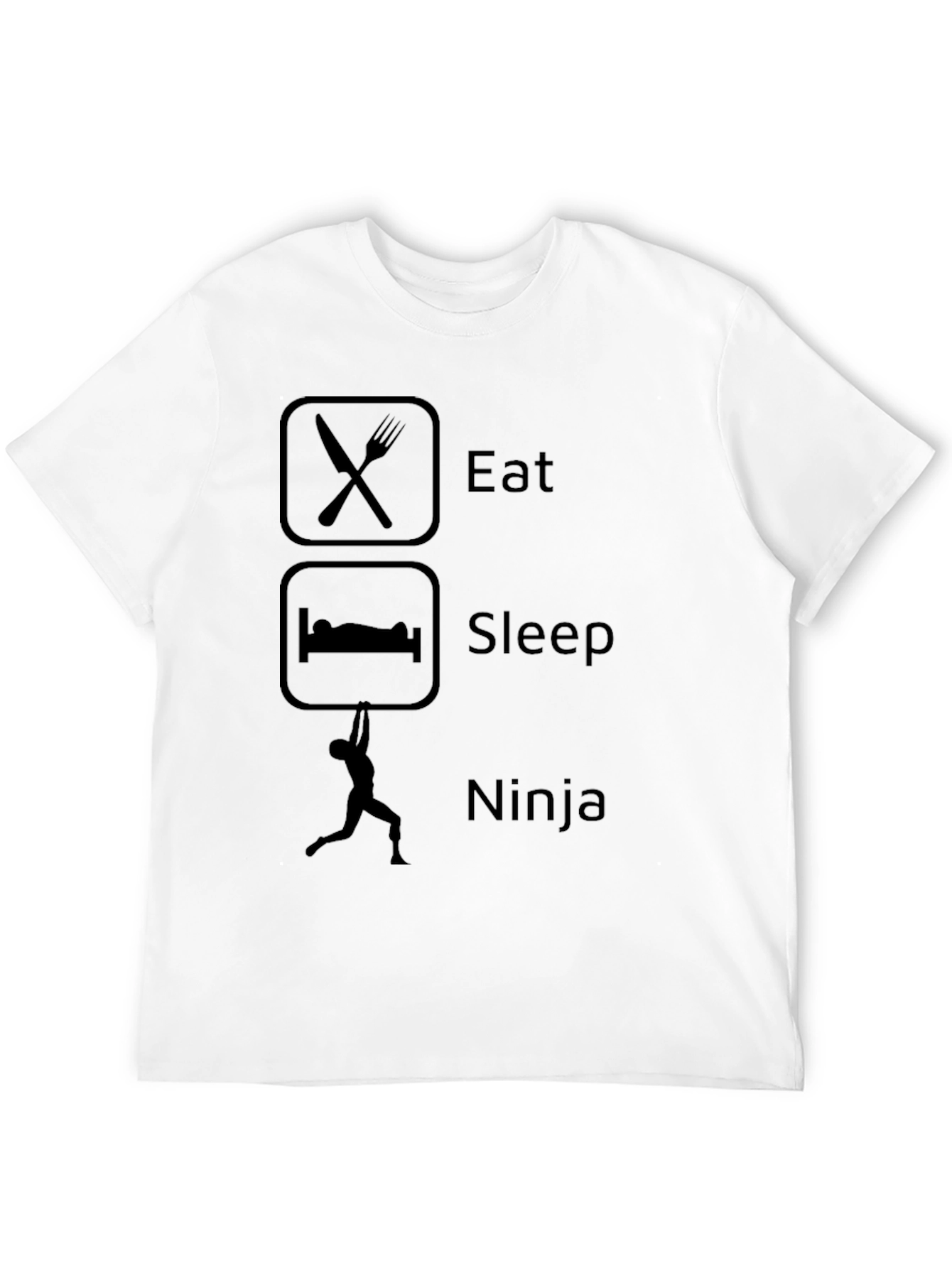 Eat Sleep Ninja T-Shirt - Black Graphic Tee