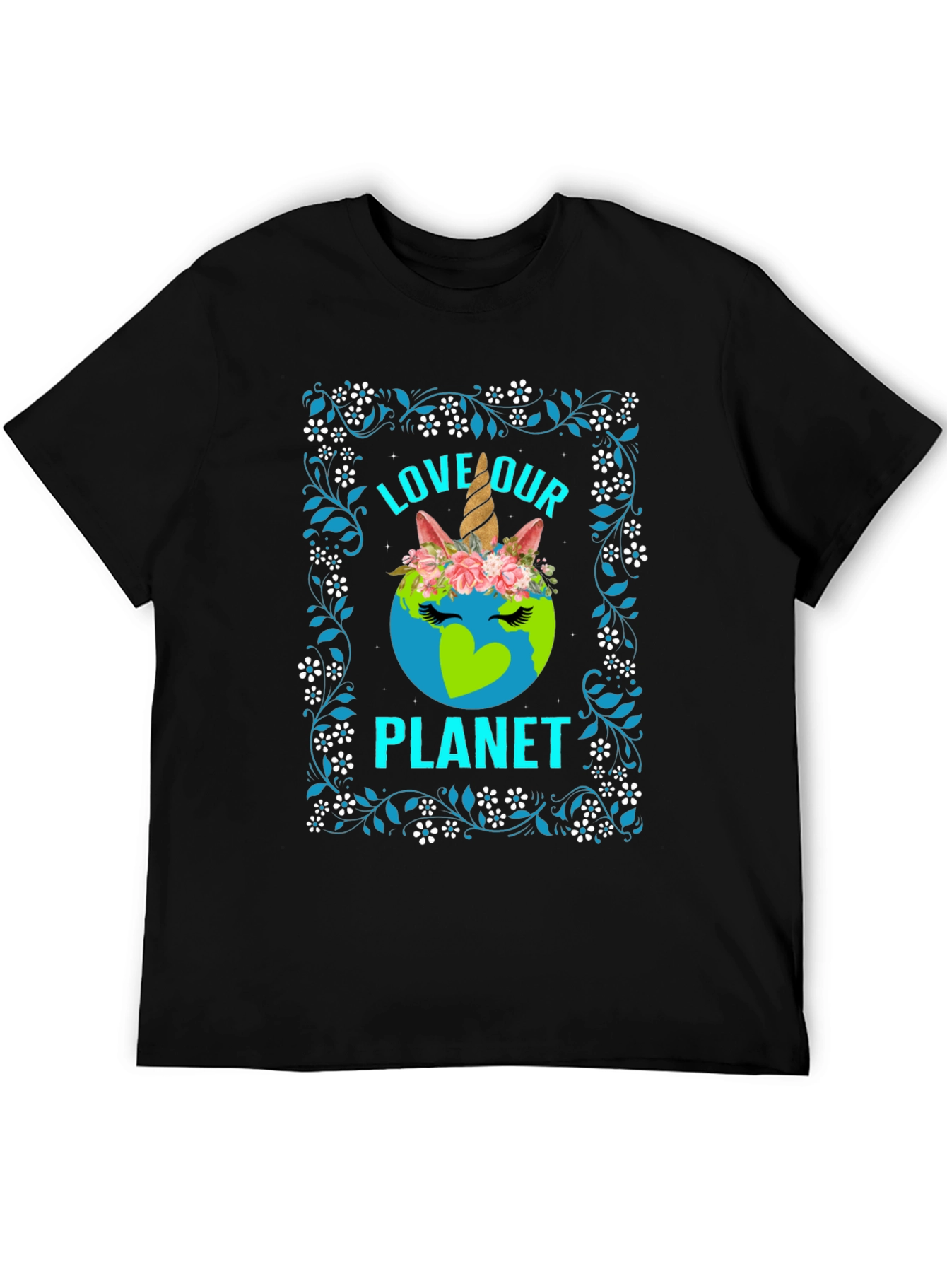 Love Our Planet Unicorn Earth T-Shirt