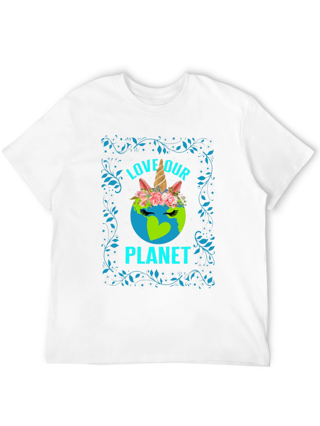 Love Our Planet Unicorn Earth T-Shirt