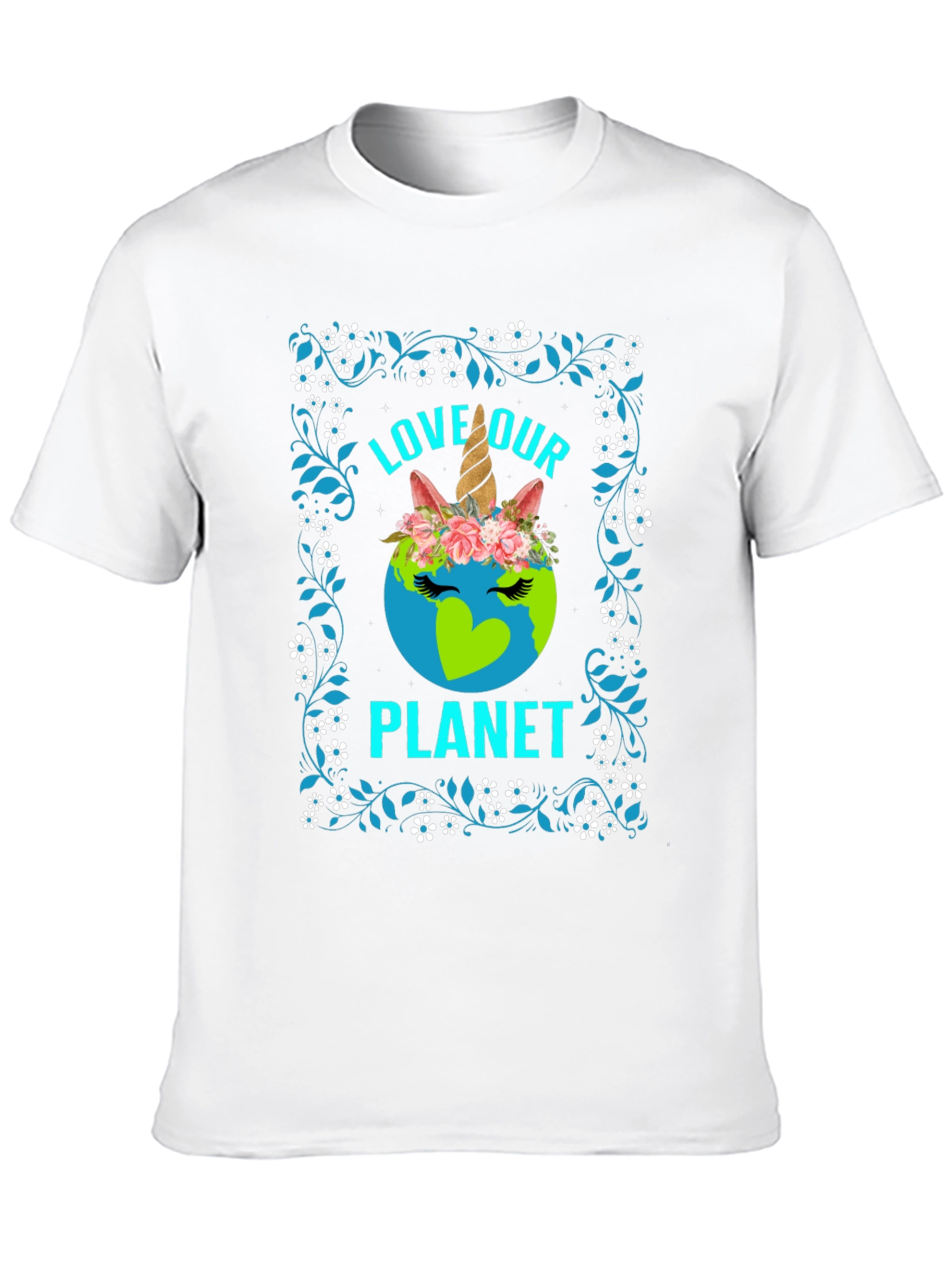 Love Our Planet Unicorn Earth T-Shirt