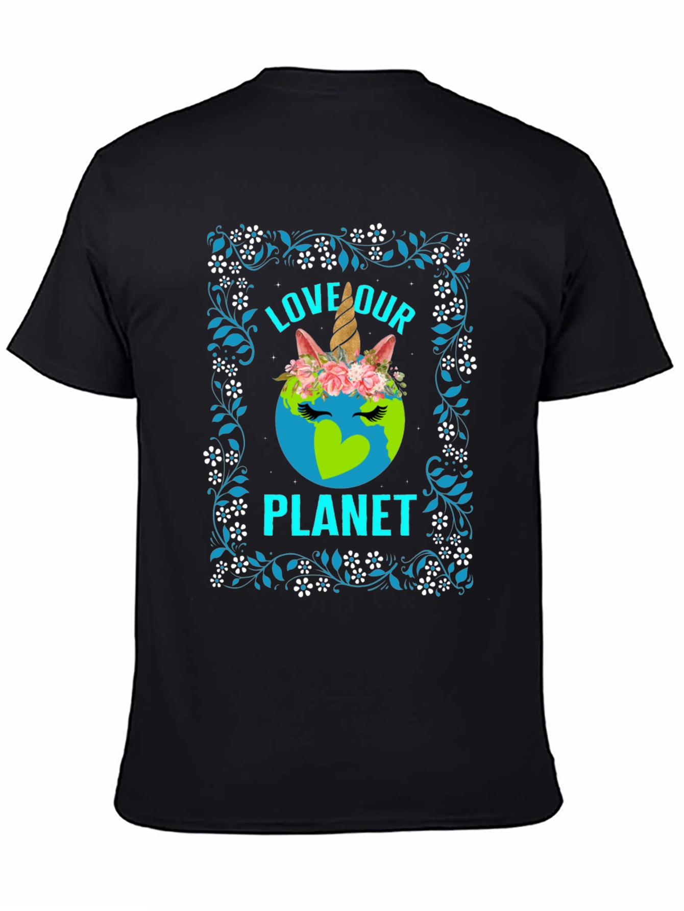 Love Our Planet Unicorn Earth T-Shirt