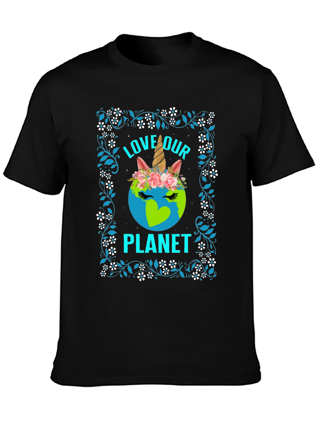 Love Our Planet Unicorn Earth T-Shirt