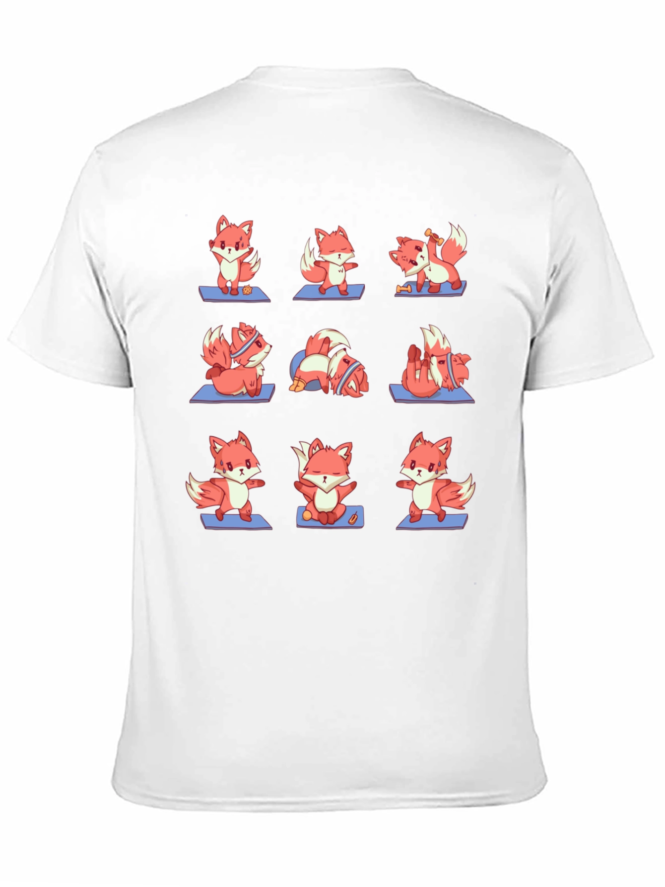 Yoga Foxes T-Shirt: Zen Animal Design