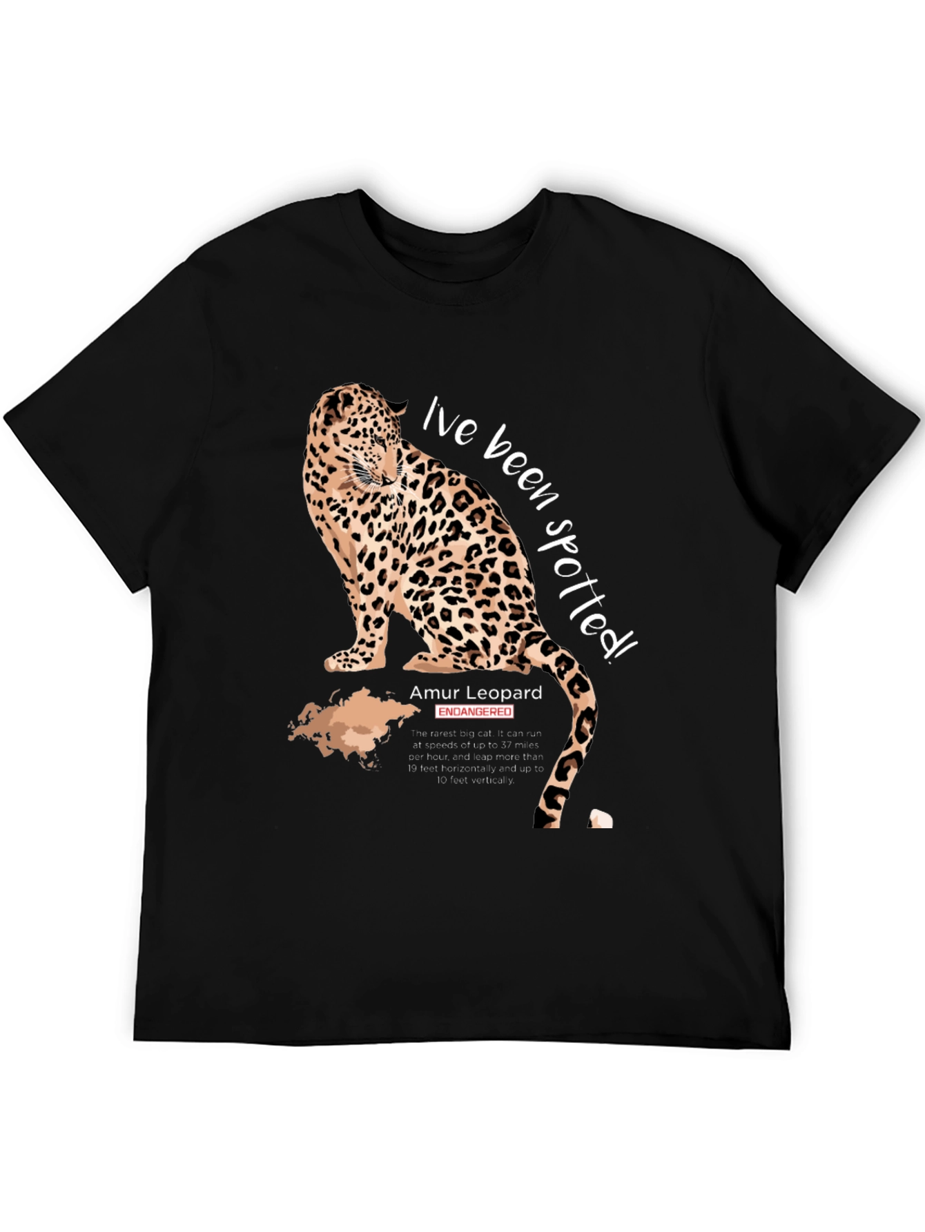 Spotted Amur Leopard Graphic T-Shirt