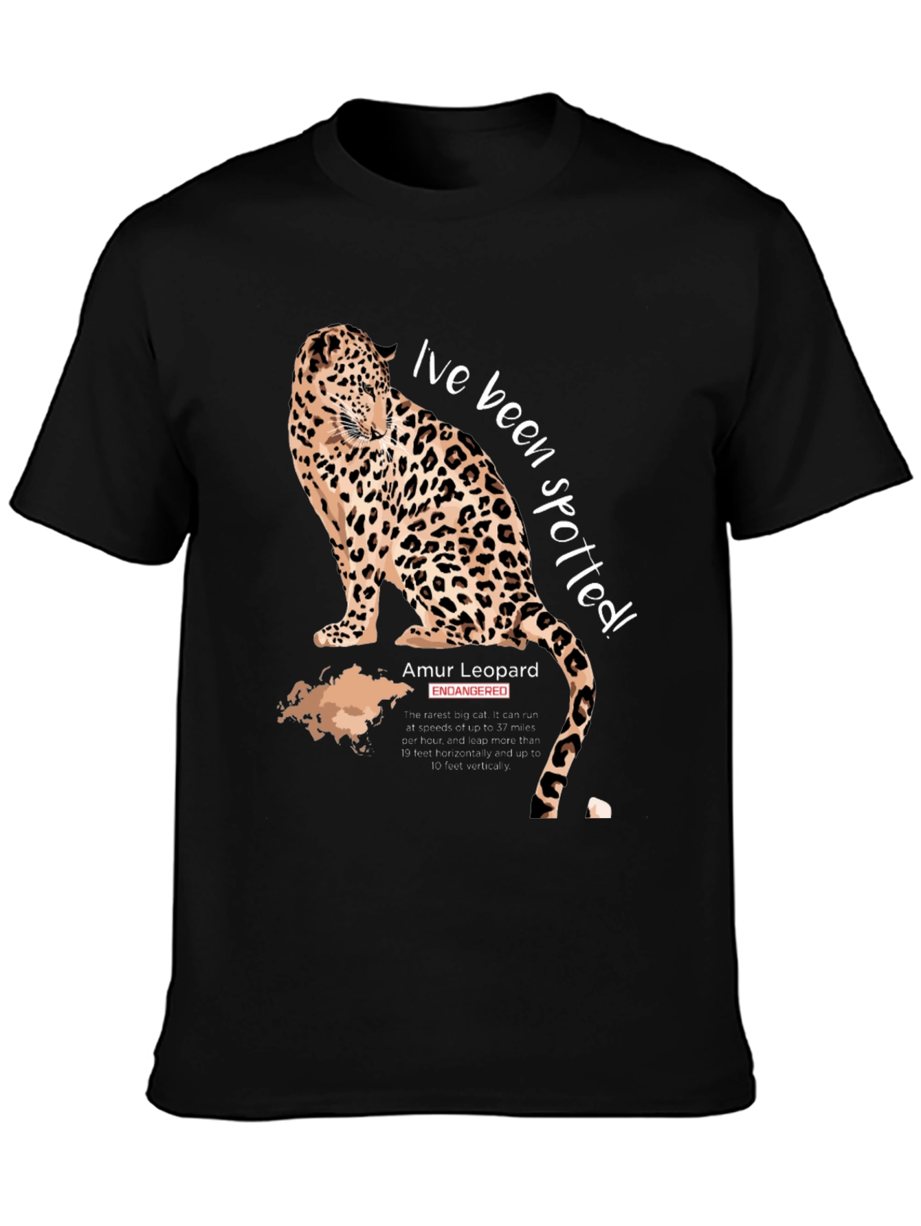 Spotted Amur Leopard Graphic T-Shirt