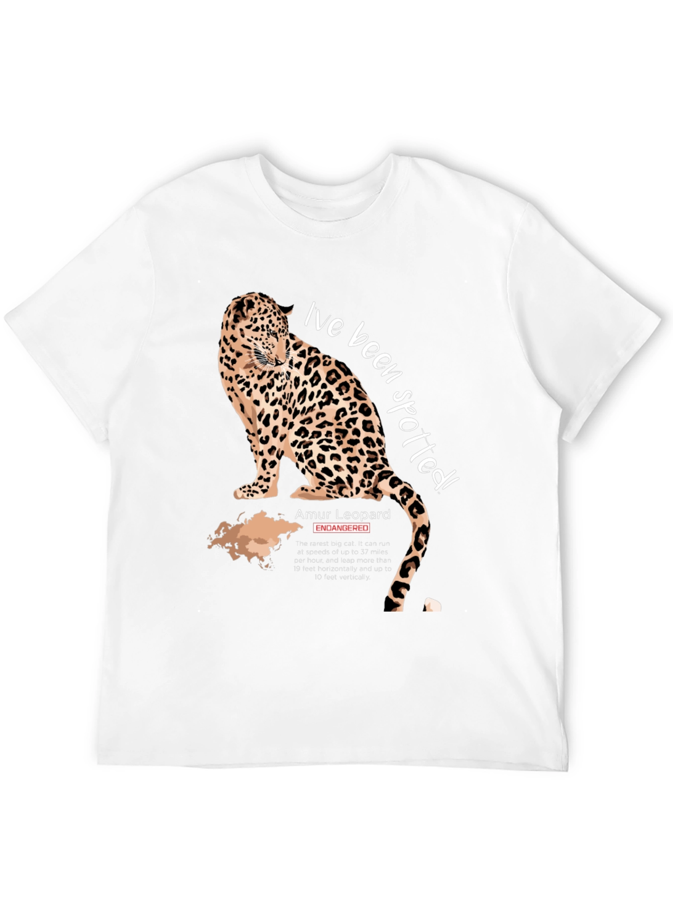 Spotted Amur Leopard Graphic T-Shirt