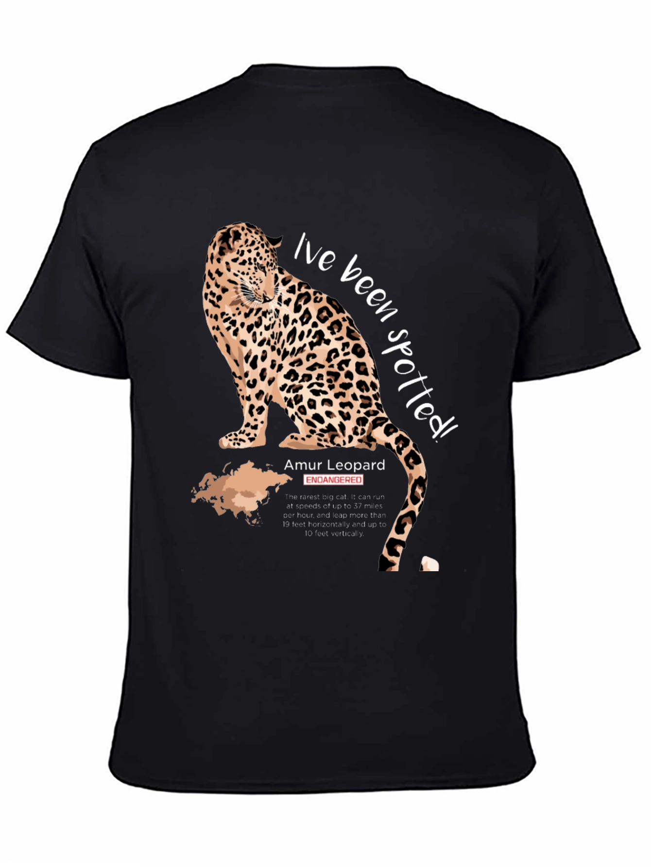 Spotted Amur Leopard Graphic T-Shirt