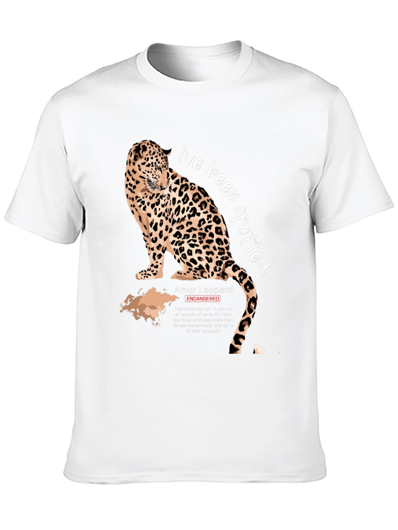 Spotted Amur Leopard Graphic T-Shirt
