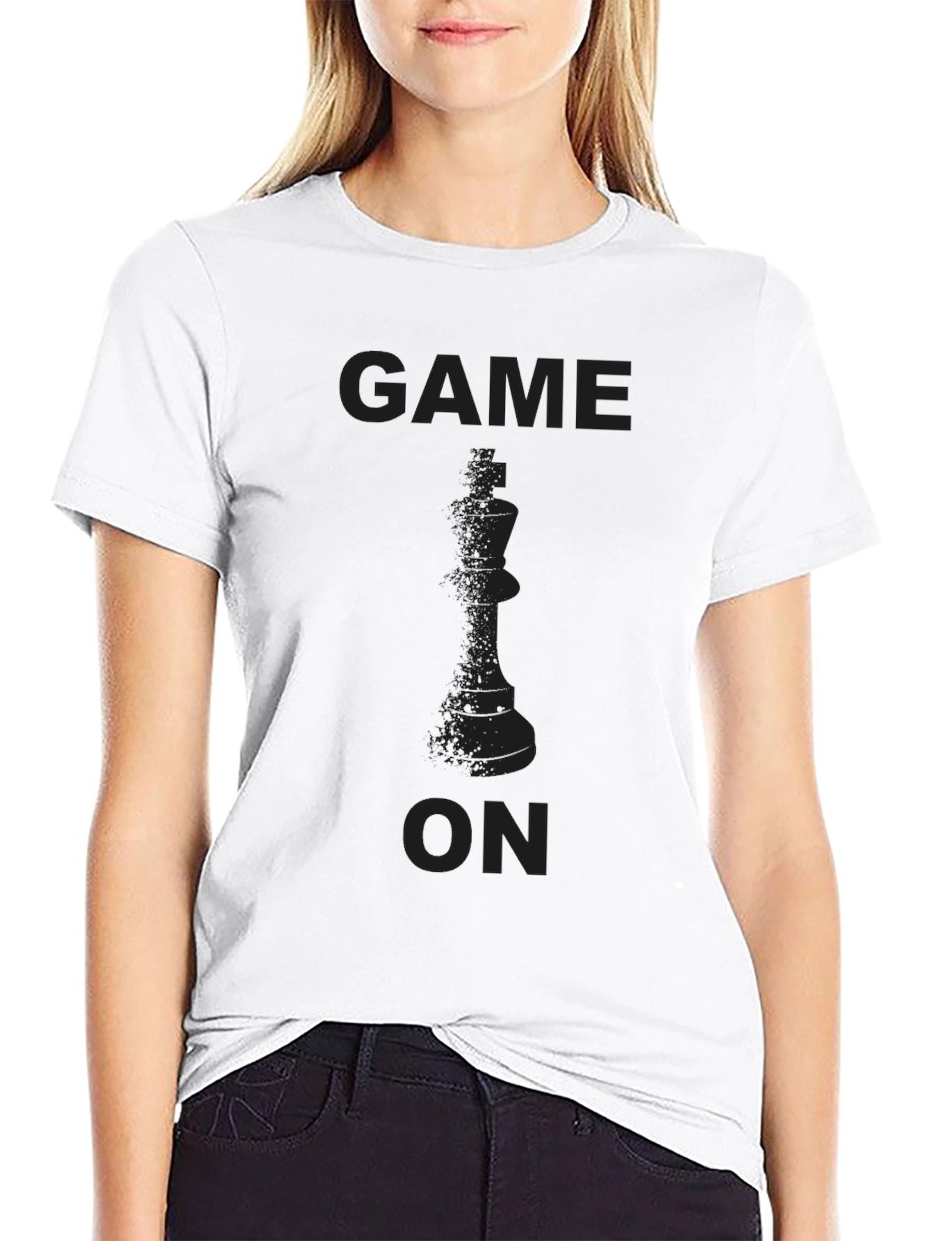 Game On King Chess Piece Graphic T-Shirt